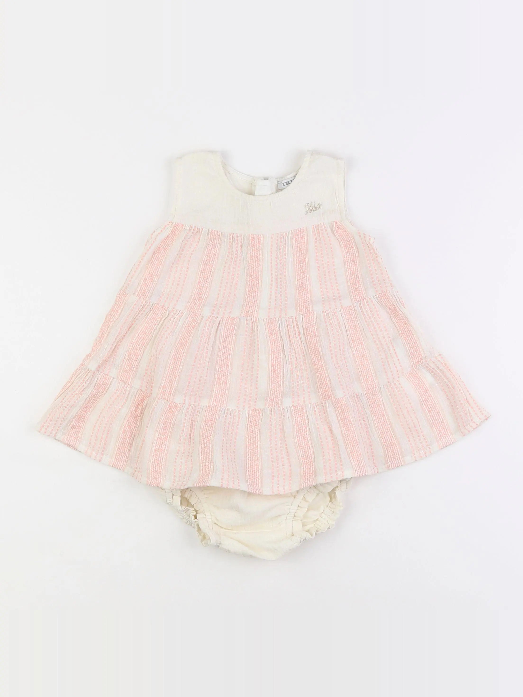 IKKS - robe beige - 6 mois