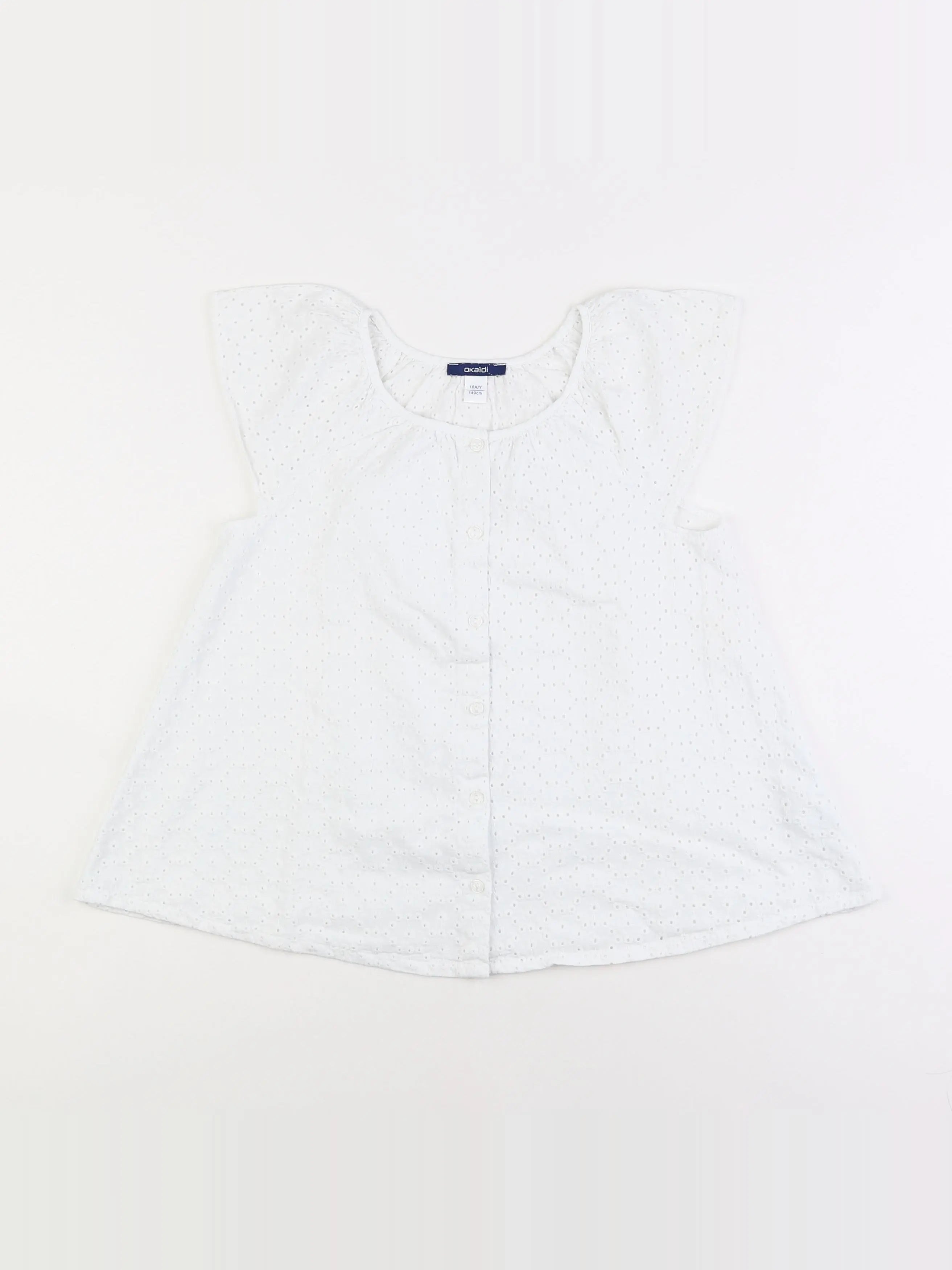 Okaidi - blouse blanc - 10 ans