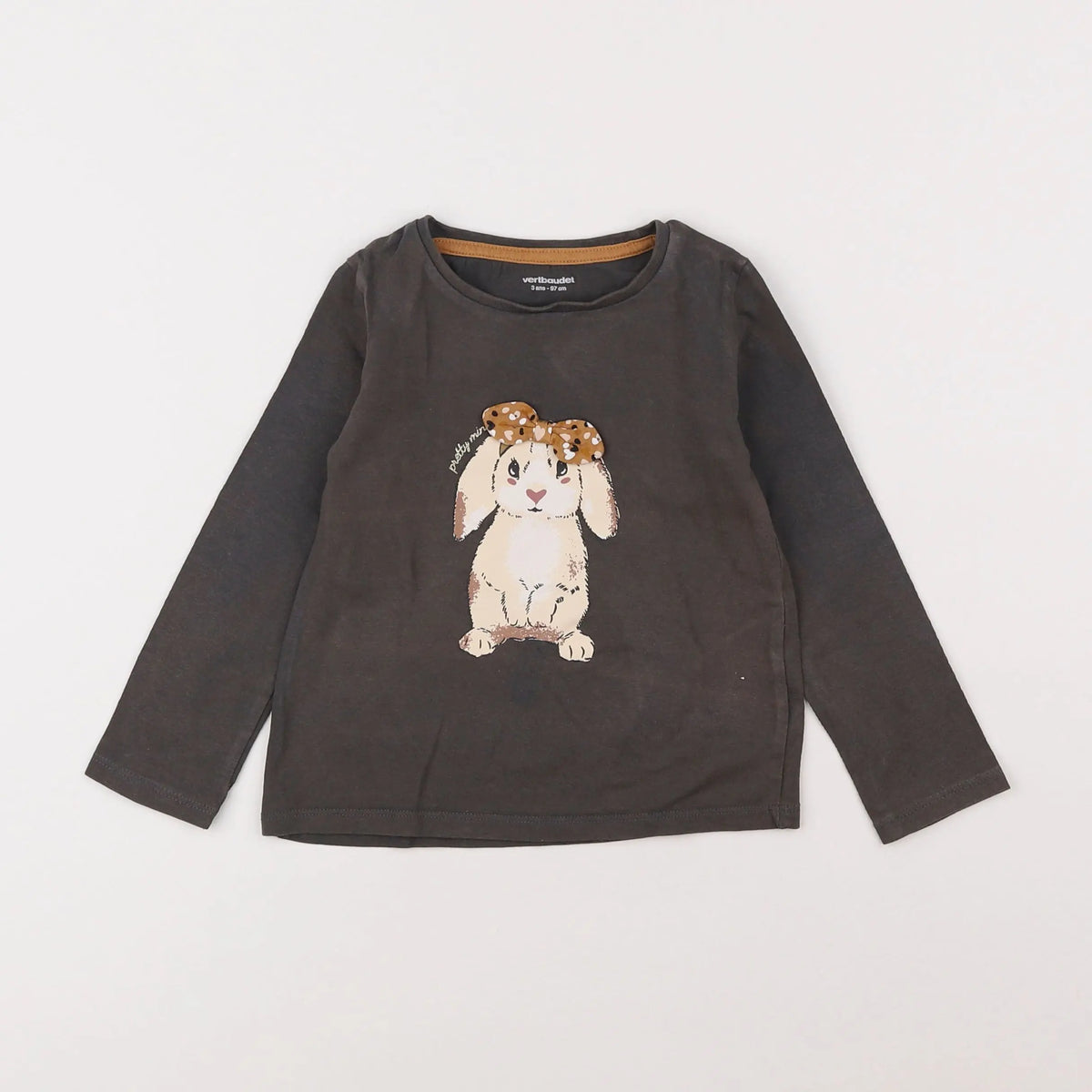 Vertbaudet - tee-shirt gris - 3 ans