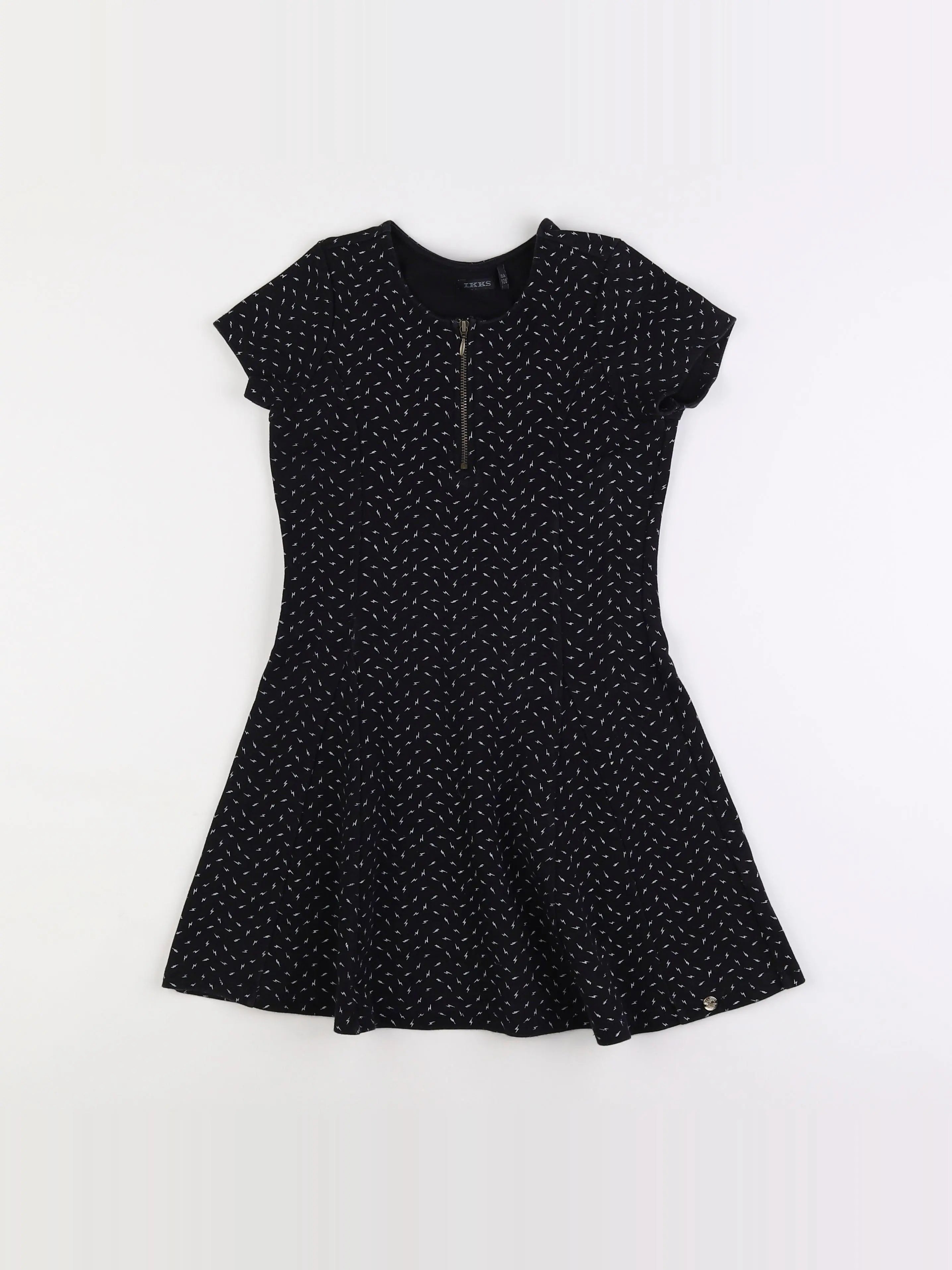 IKKS - robe noir - 8 ans