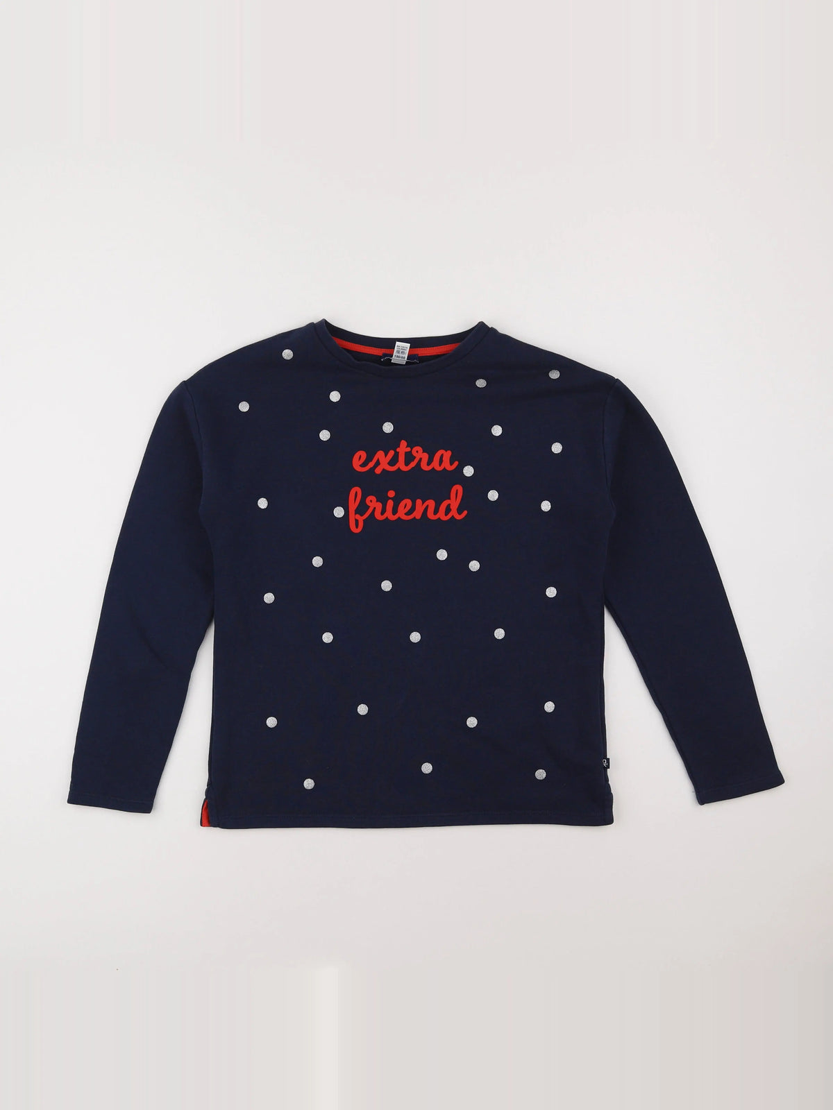 Okaidi - sweat bleu, argent - 12 ans