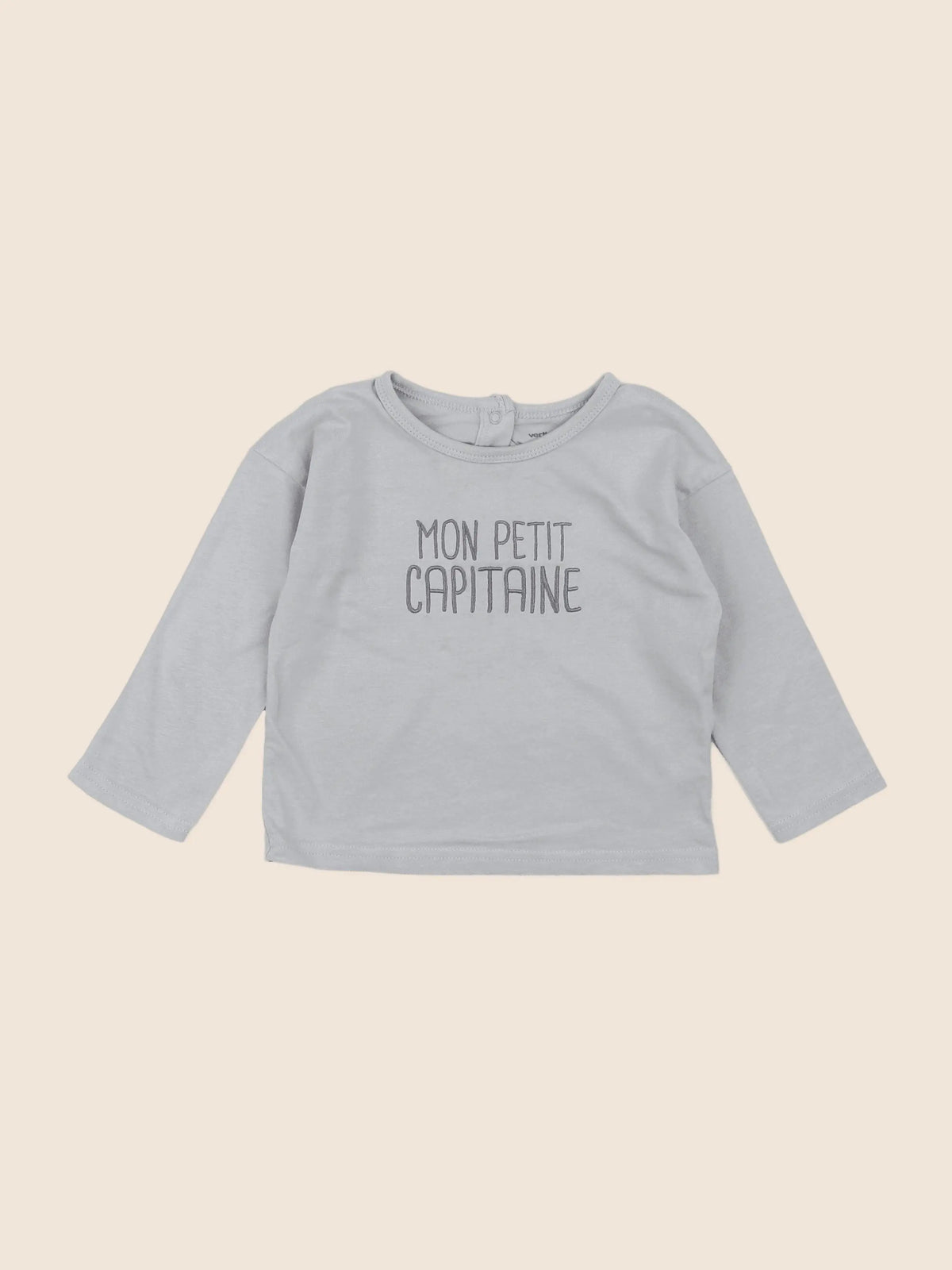 Vertbaudet - tee-shirt gris - 18 mois