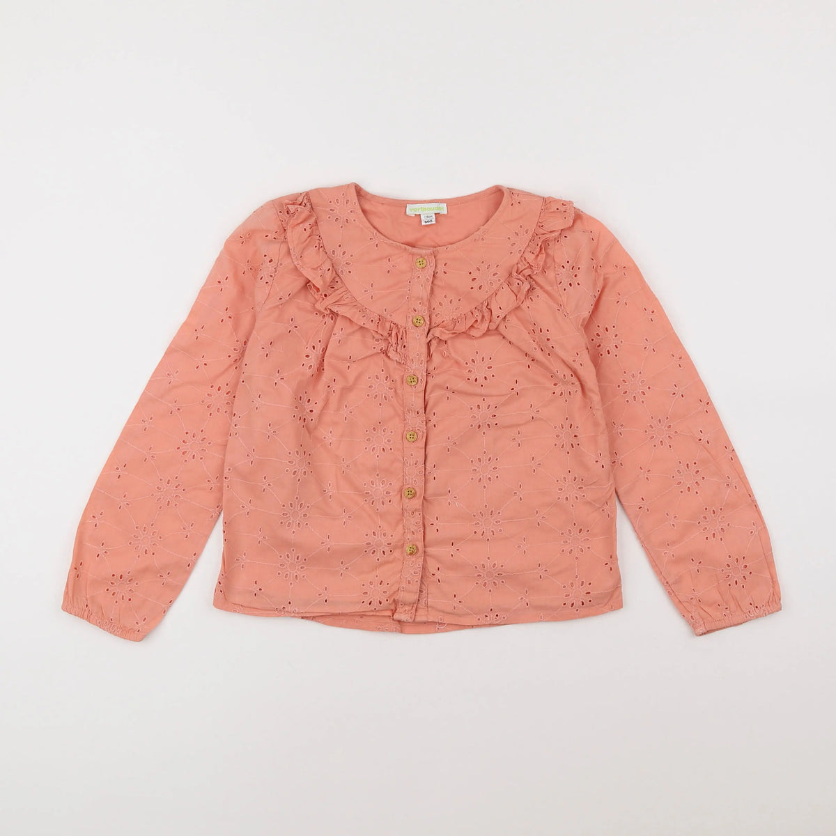 Vertbaudet - blouse orange - 8 ans