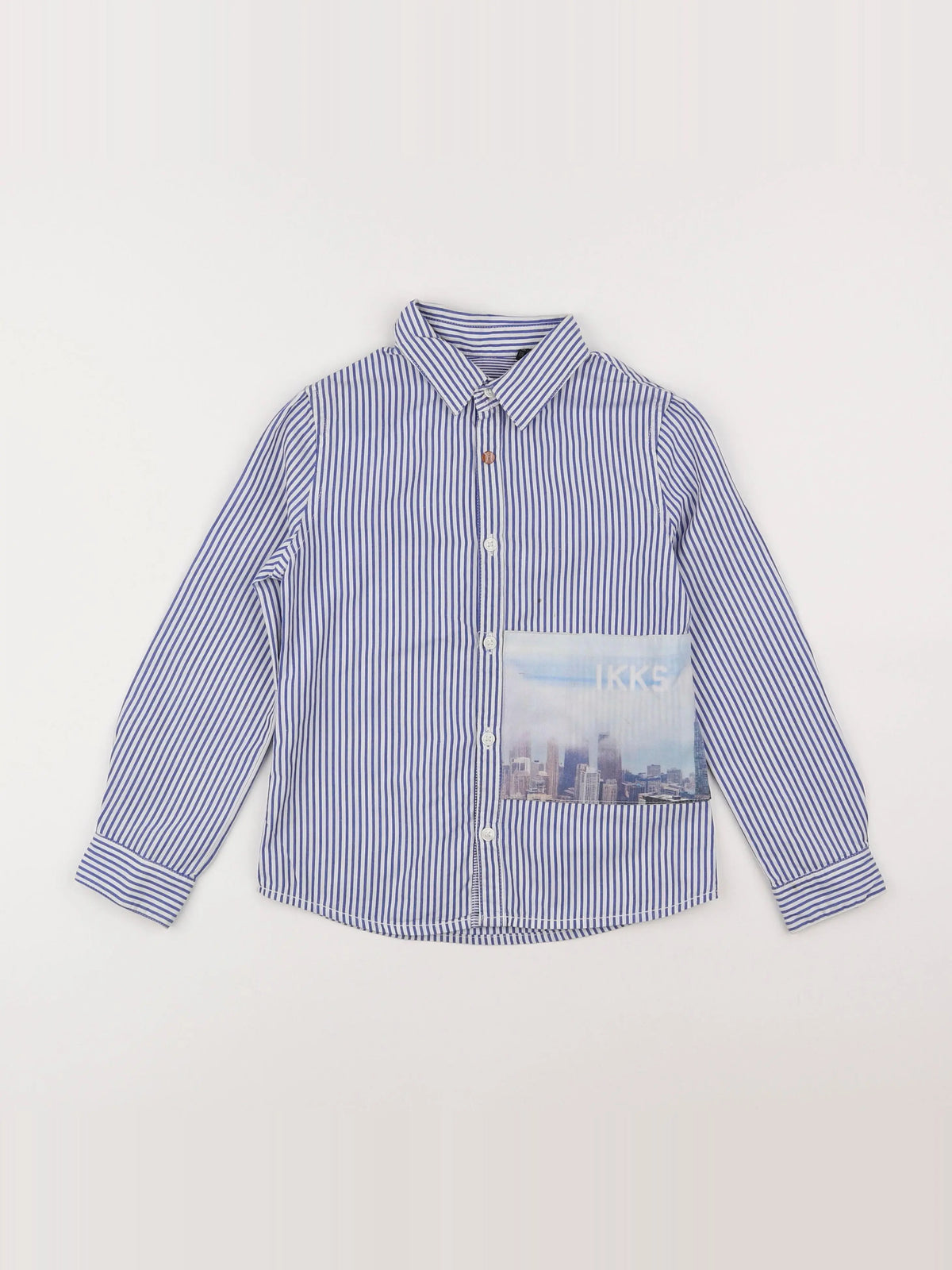 IKKS - chemise bleu - 8 ans