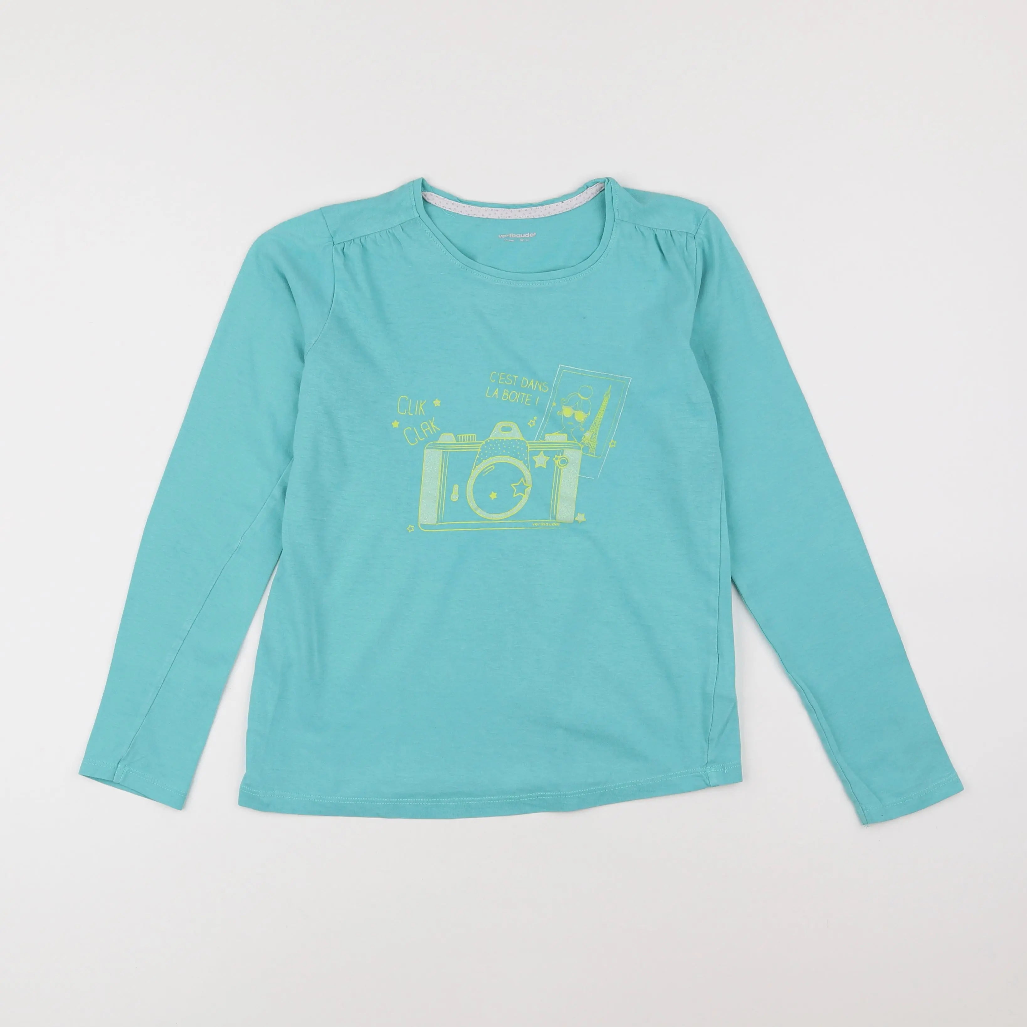 Vertbaudet - tee-shirt bleu - 12 ans