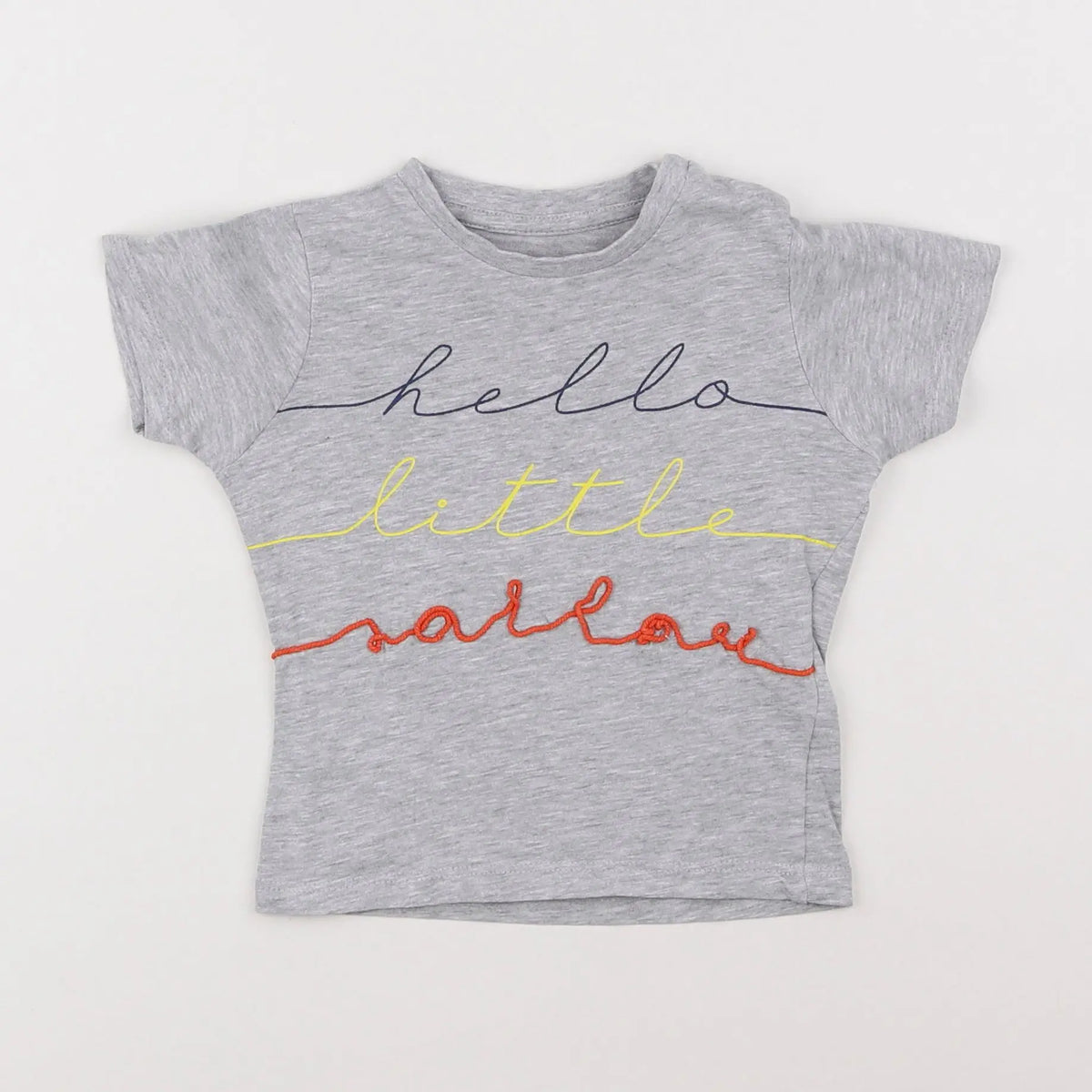 Vertbaudet - tee-shirt gris - 12 mois