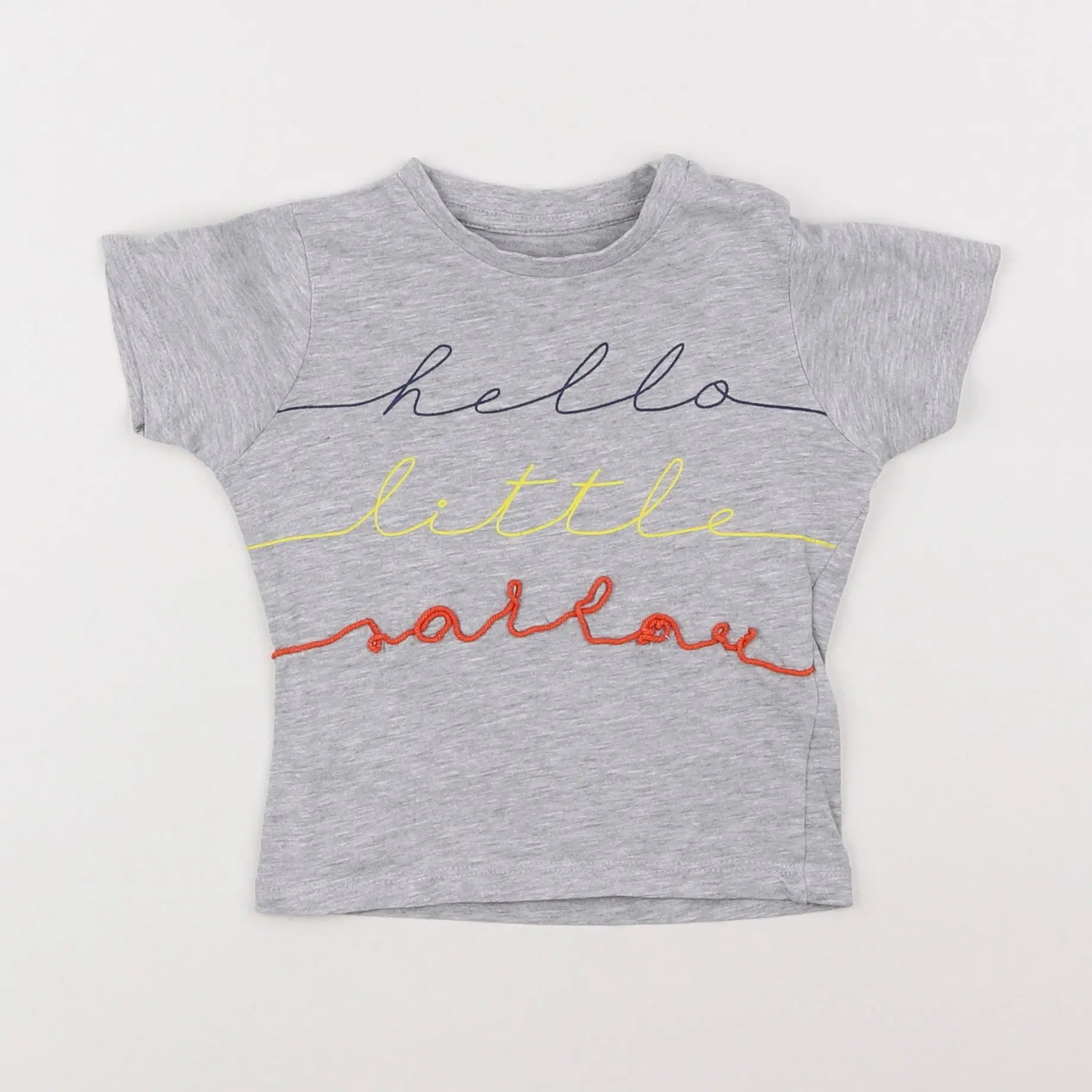Vertbaudet - tee-shirt gris - 12 mois