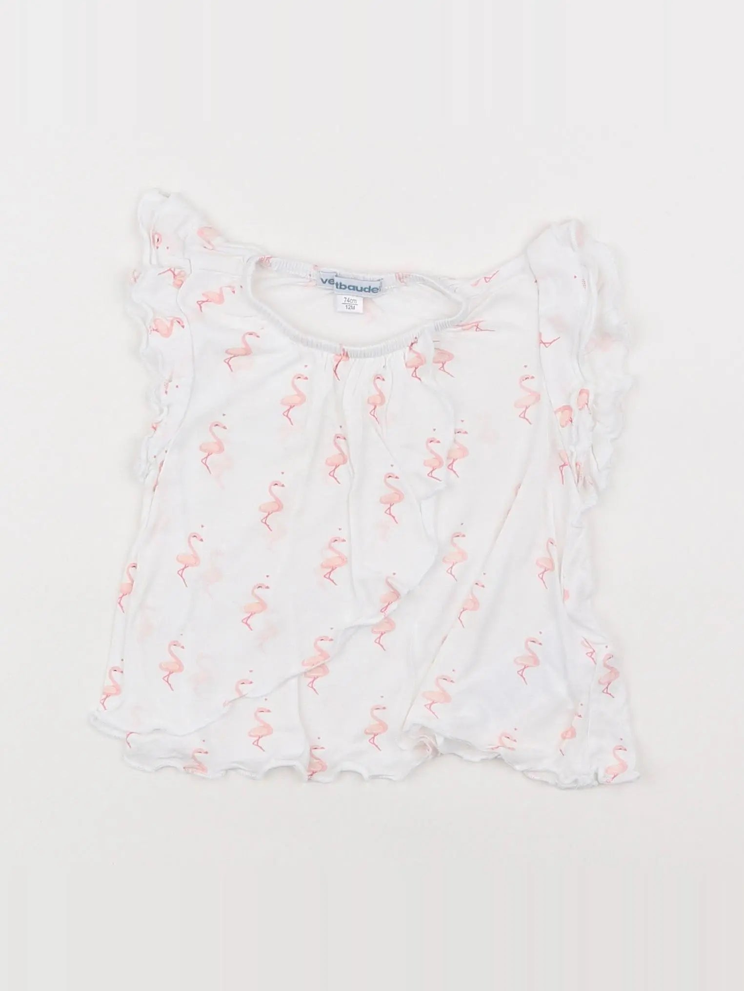 Vertbaudet - tee-shirt blanc - 12 mois