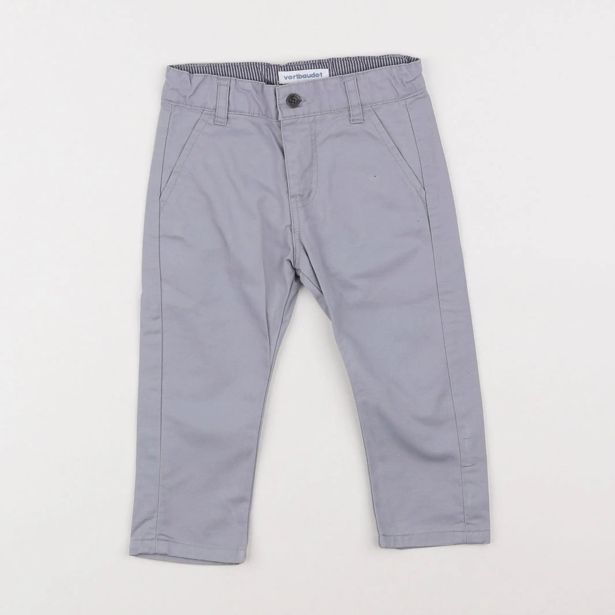 Vertbaudet - pantalon gris - 9 mois