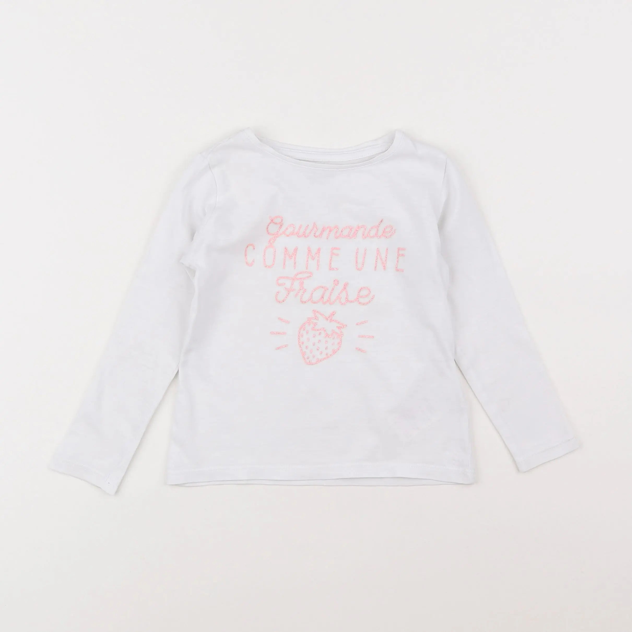 Vertbaudet - tee-shirt blanc - 3 ans