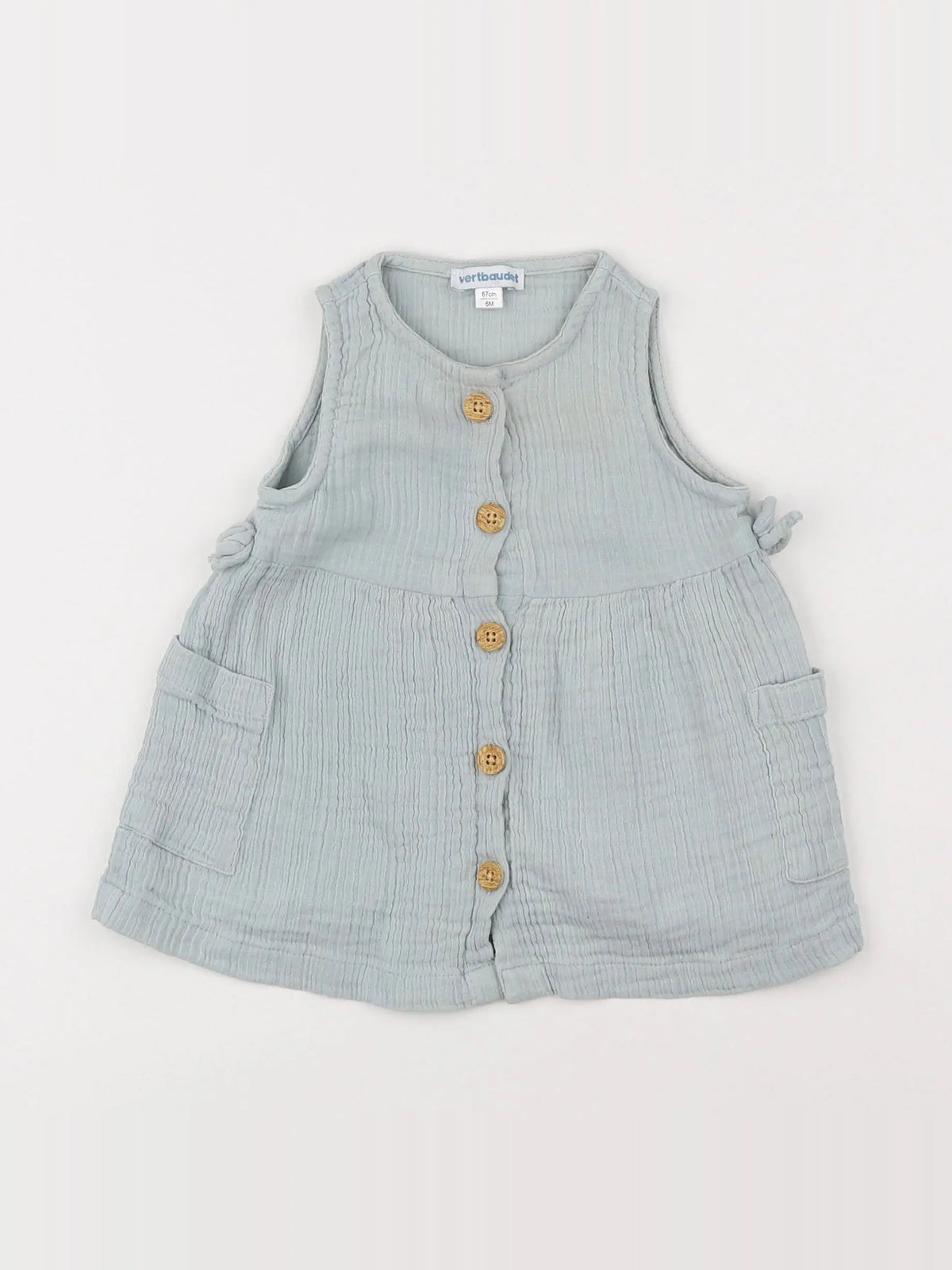 Vertbaudet - robe bleu - 6 mois