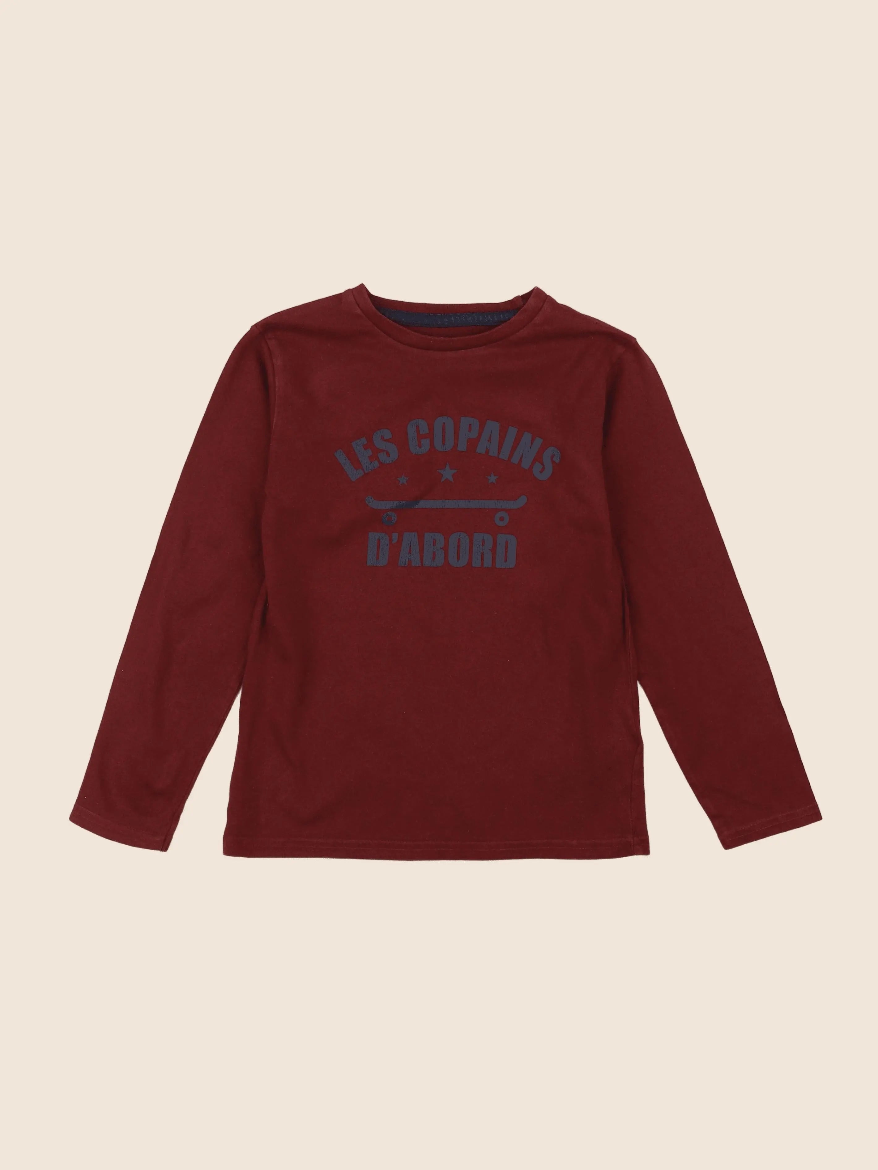 Vertbaudet - tee-shirt rouge - 8 ans