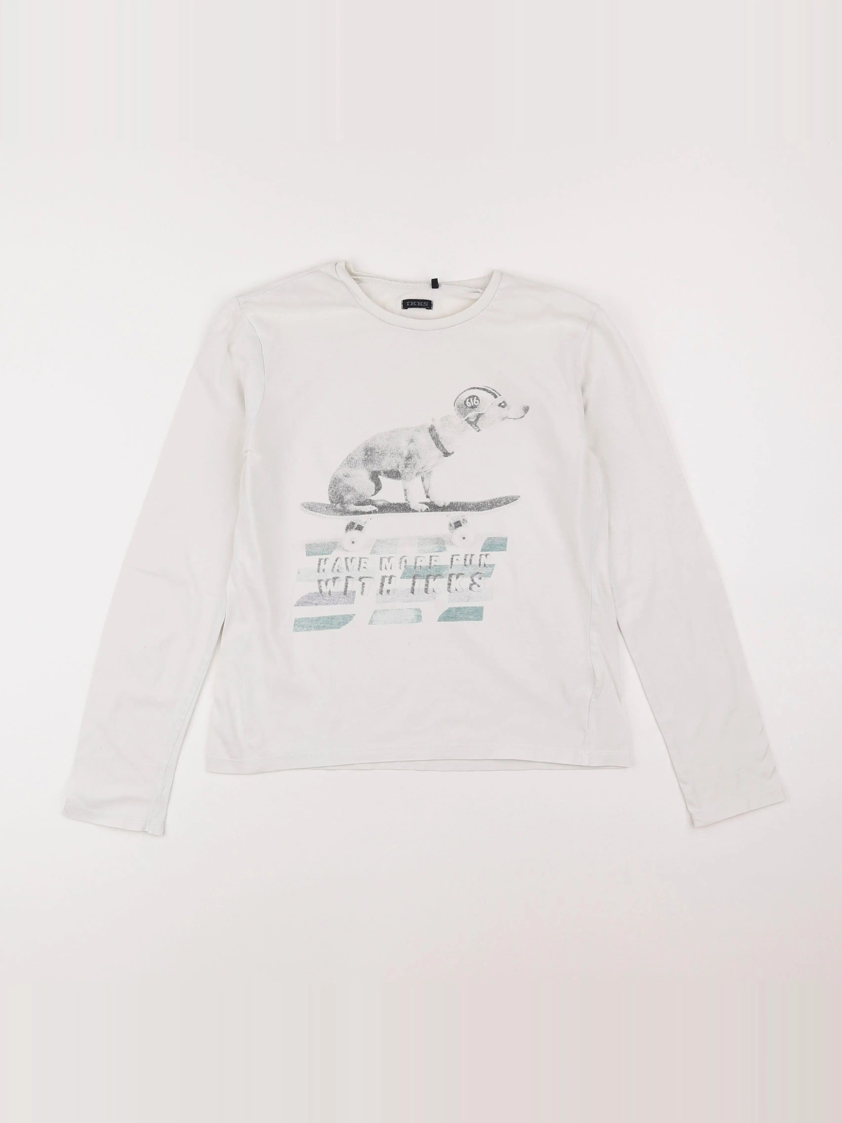 IKKS - tee-shirt blanc - 12 ans