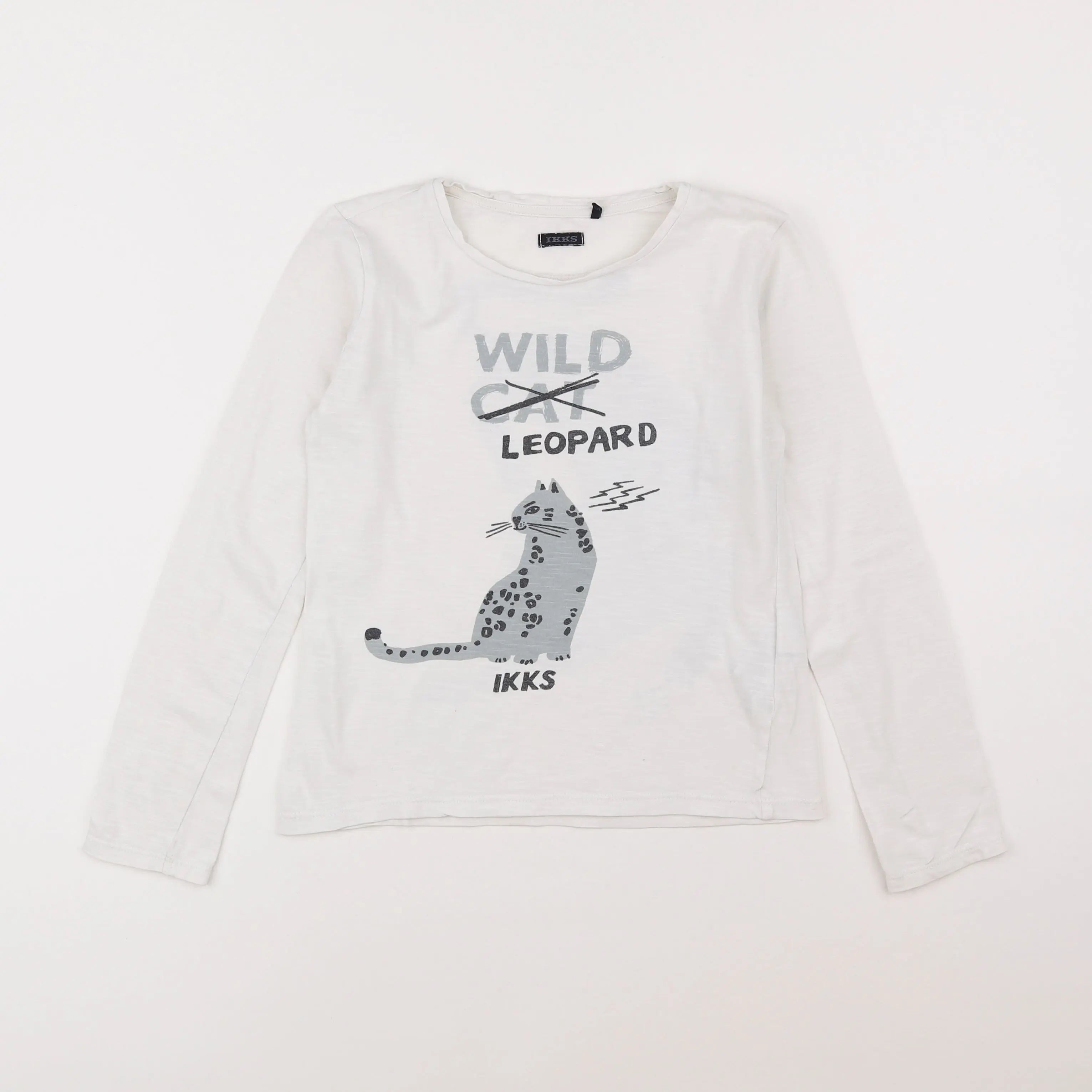 IKKS - tee-shirt blanc - 10 ans