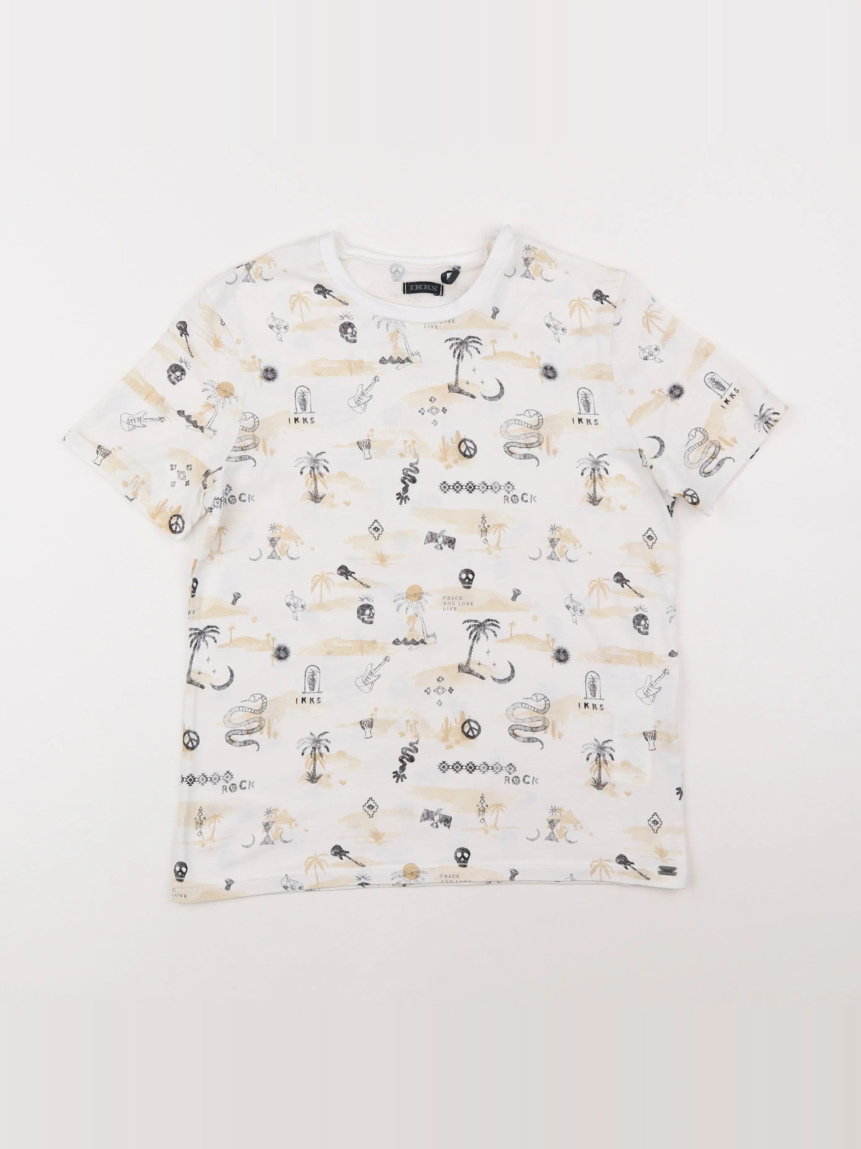 IKKS - tee-shirt multicolore - 12 ans