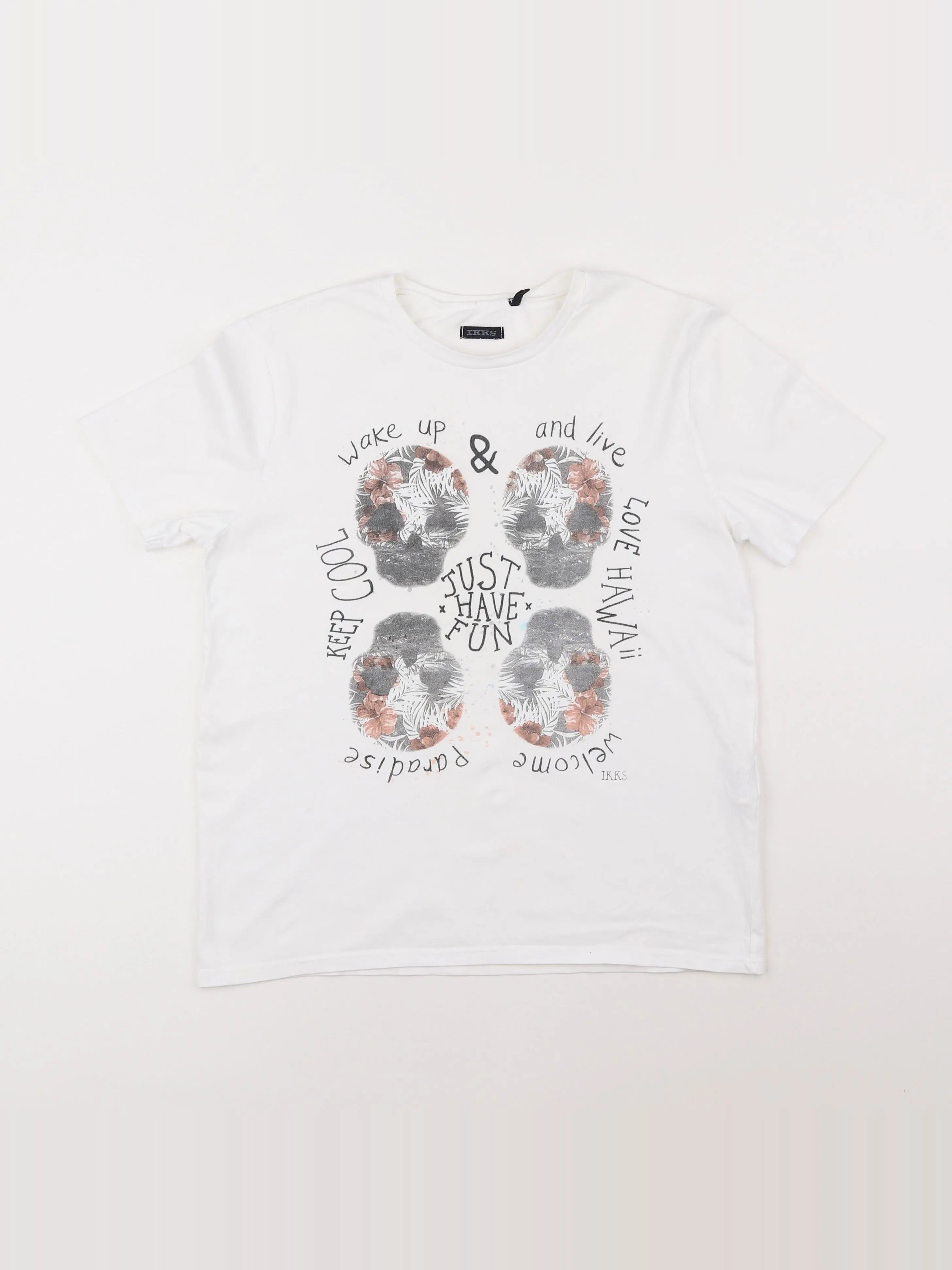 IKKS - tee-shirt multicolore - 12 ans
