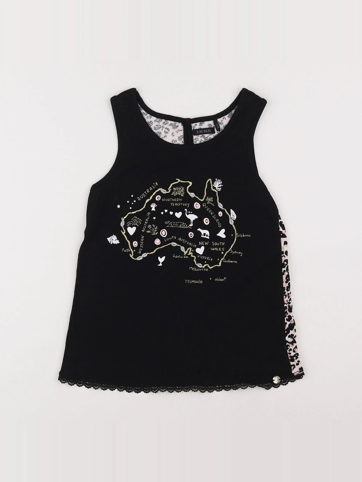 IKKS - tee-shirt noir - 8 ans