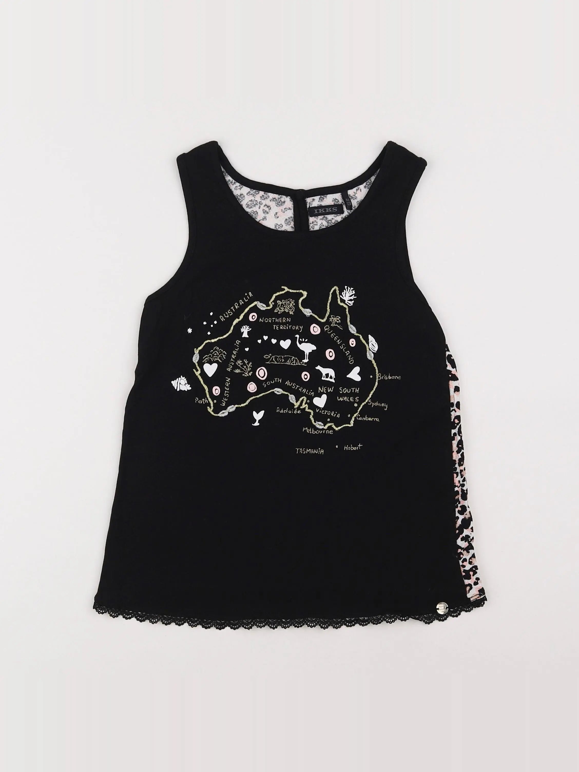 IKKS - tee-shirt noir - 8 ans