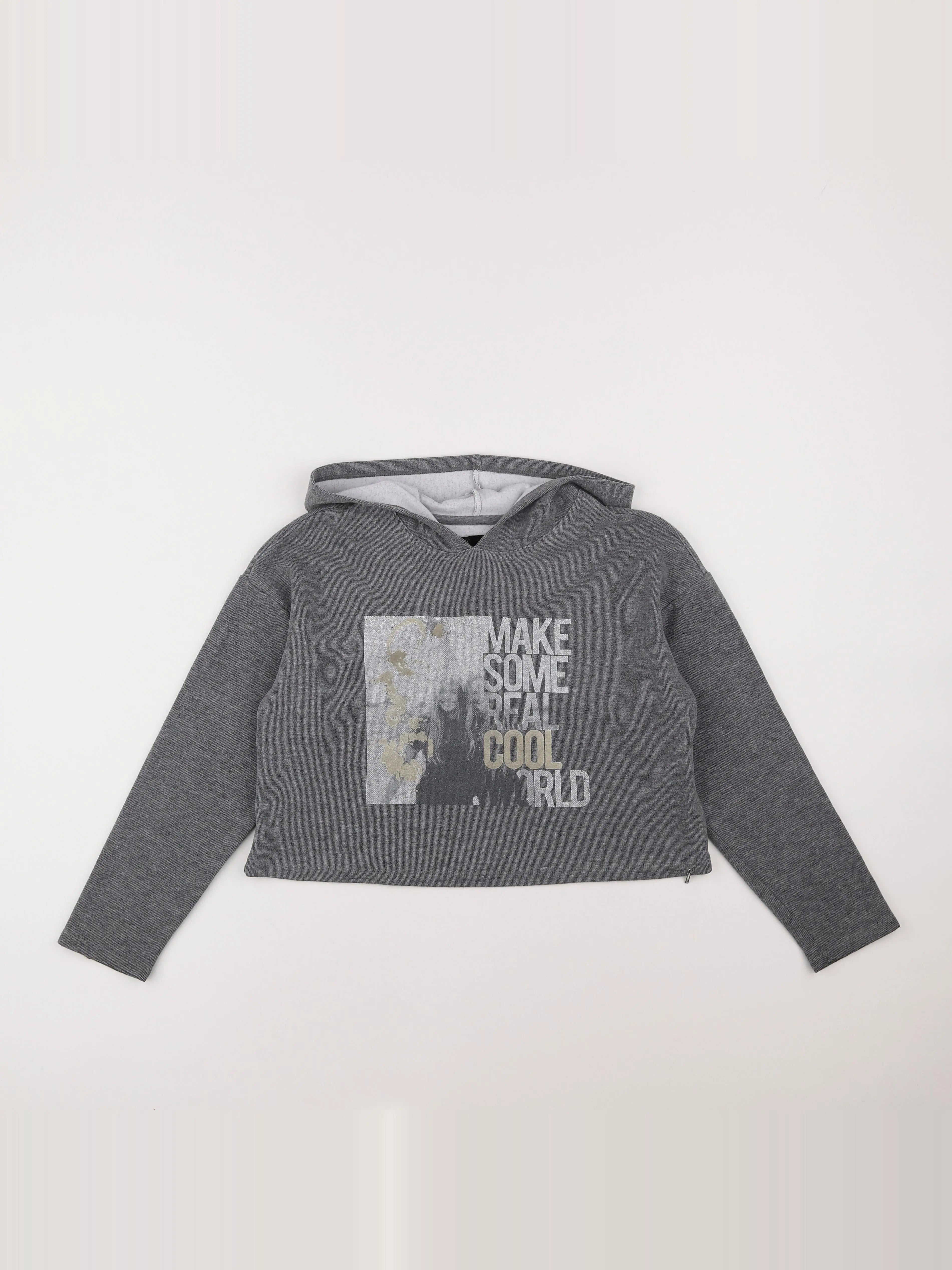 IKKS - pull gris - 10 ans