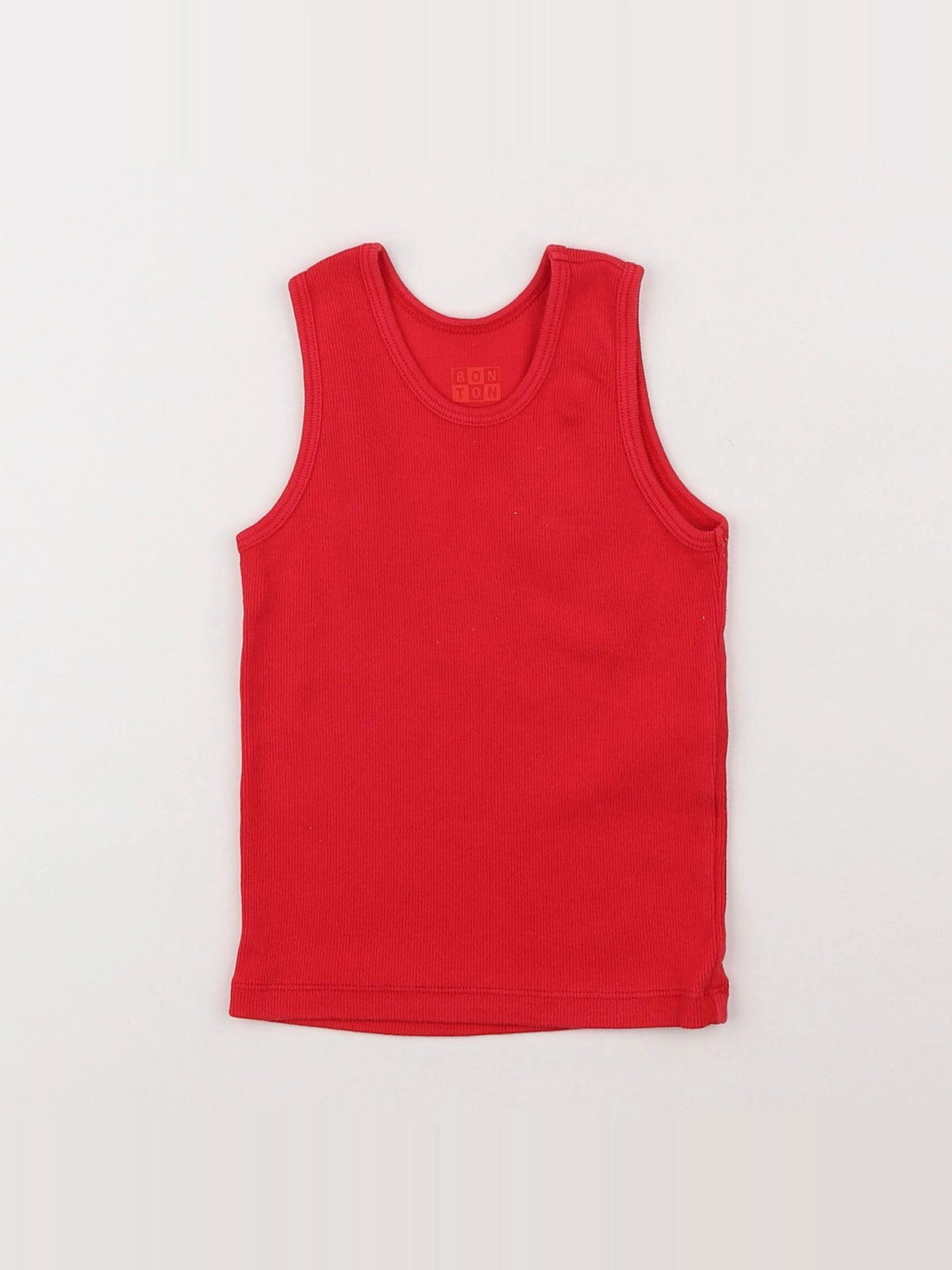 Bonton - maillot de corps rouge - 18 mois