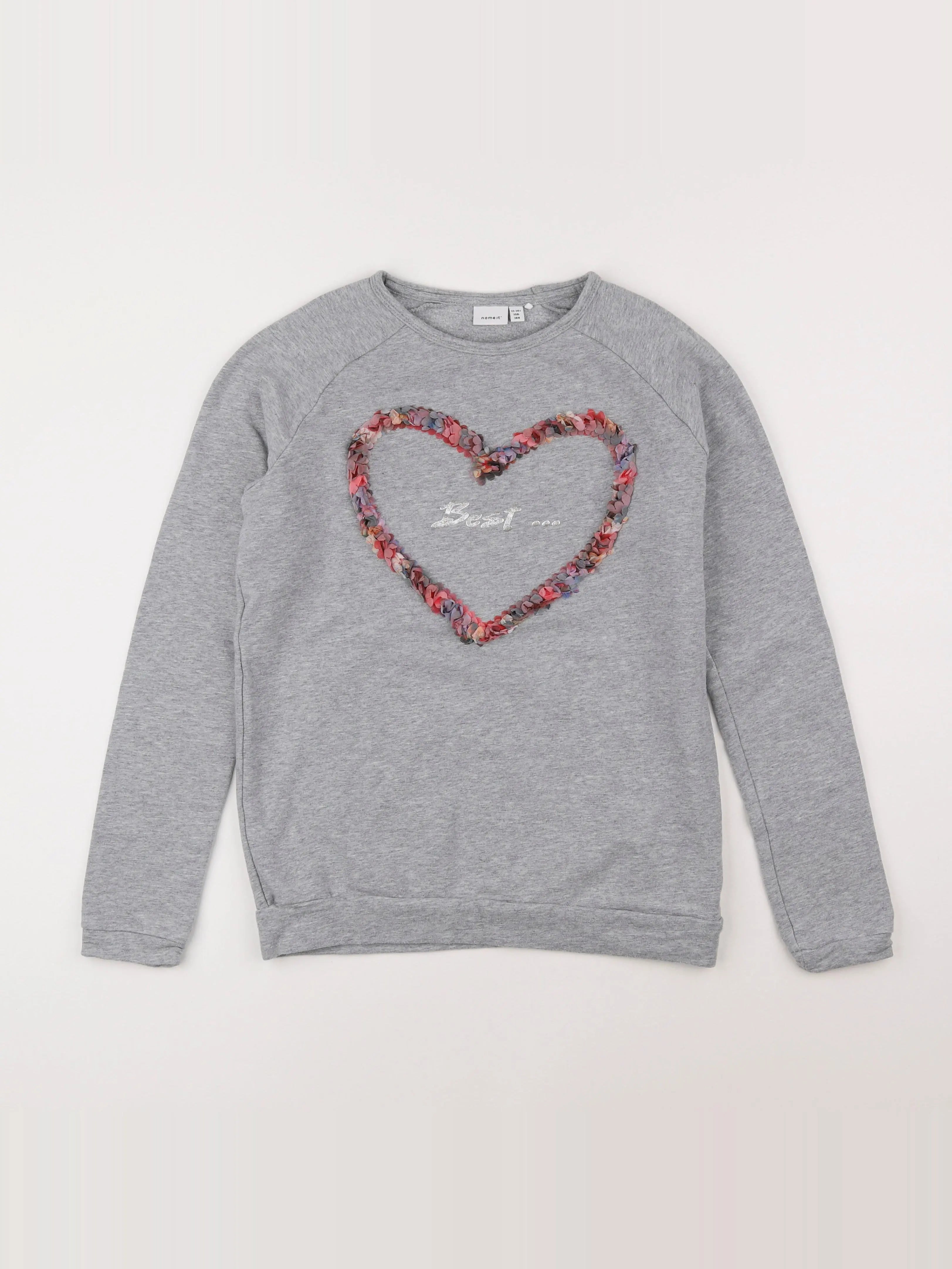 Name it - sweat gris - 13/14 ans