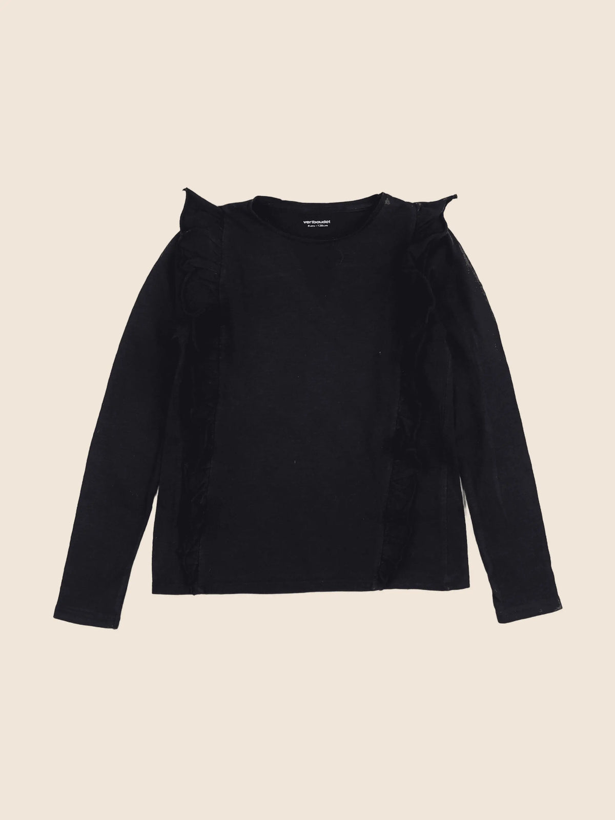 Vertbaudet - tee-shirt noir - 8 ans