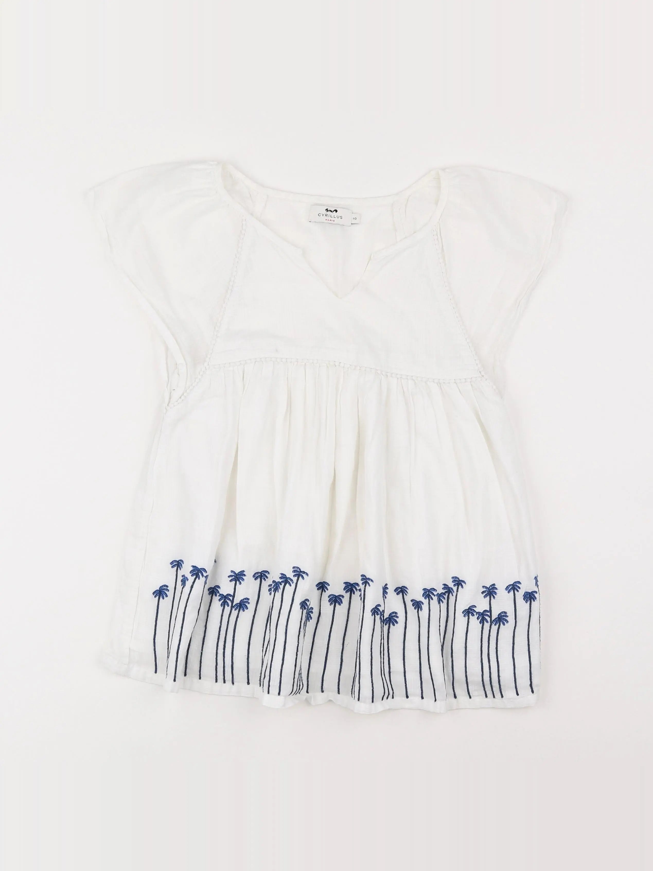 Cyrillus - blouse blanc - 10 ans