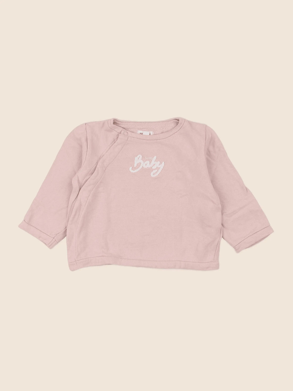 Vertbaudet - sweat rose - 12 mois