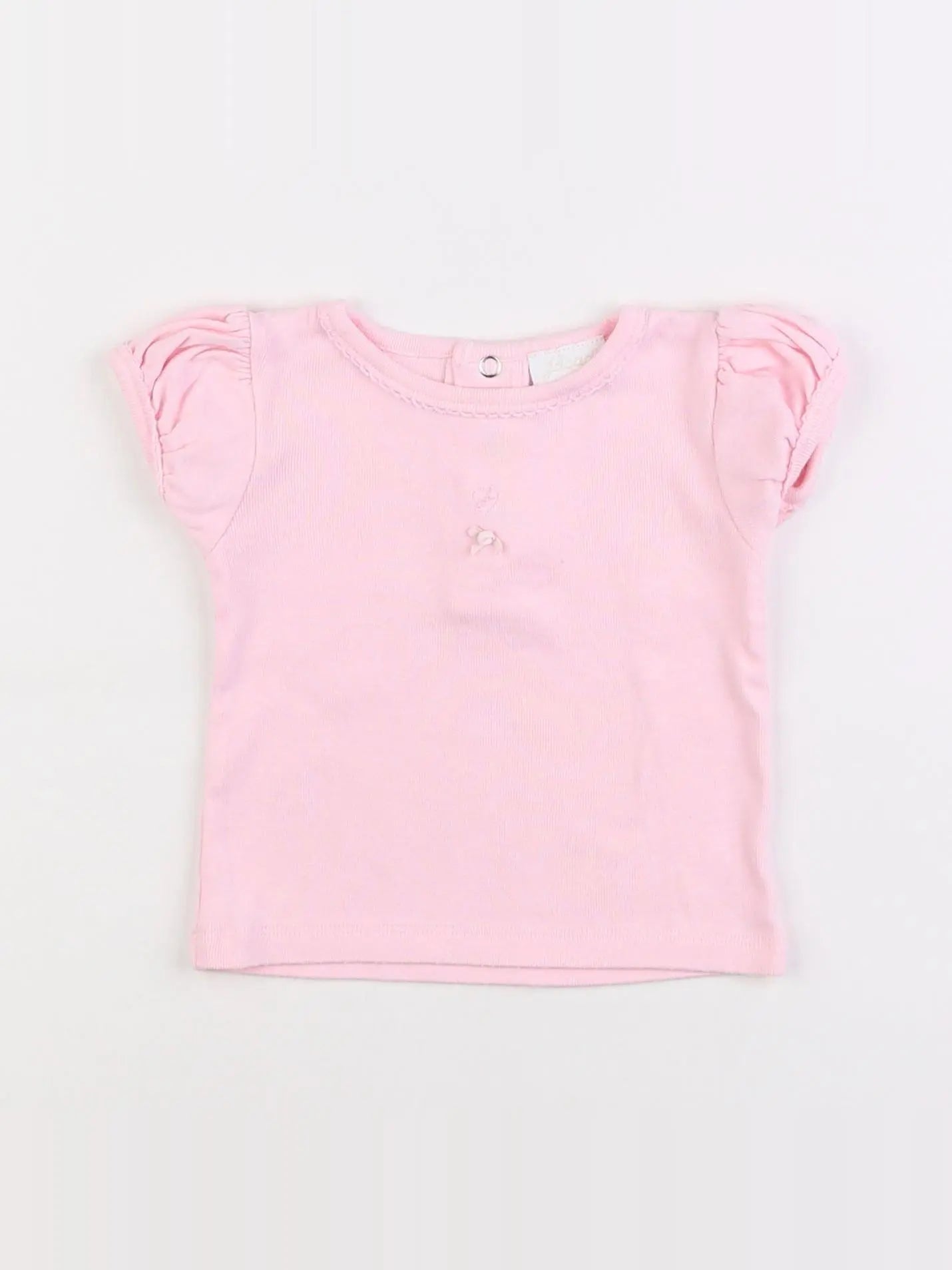 Jacadi - tee-shirt rose - 12 mois