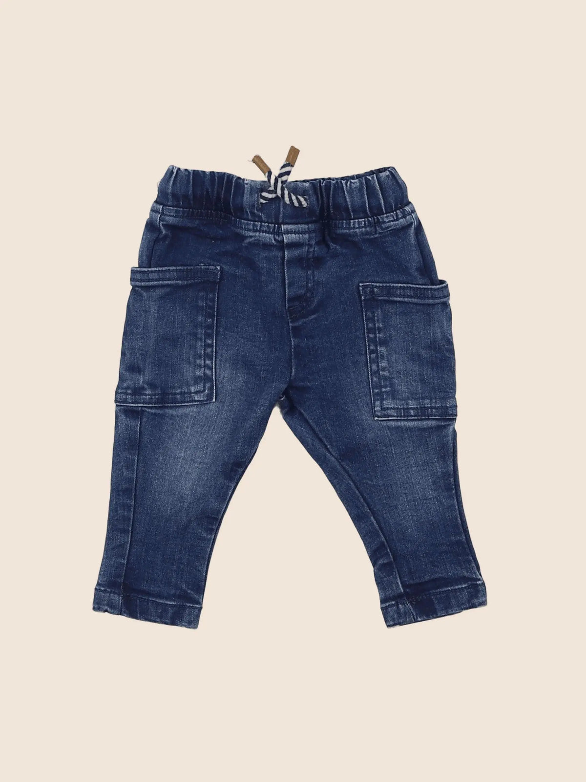 Vertbaudet - jean bleu - 3 mois