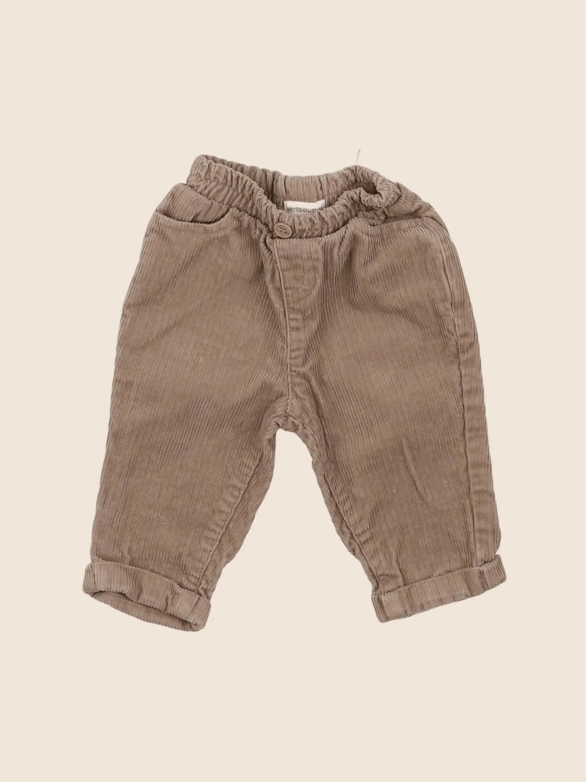 Vertbaudet - pantalon marron - 3 mois