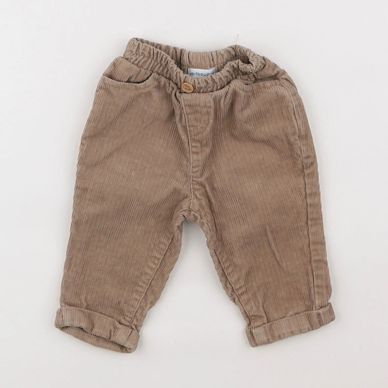 Vertbaudet - pantalon marron - 3 mois