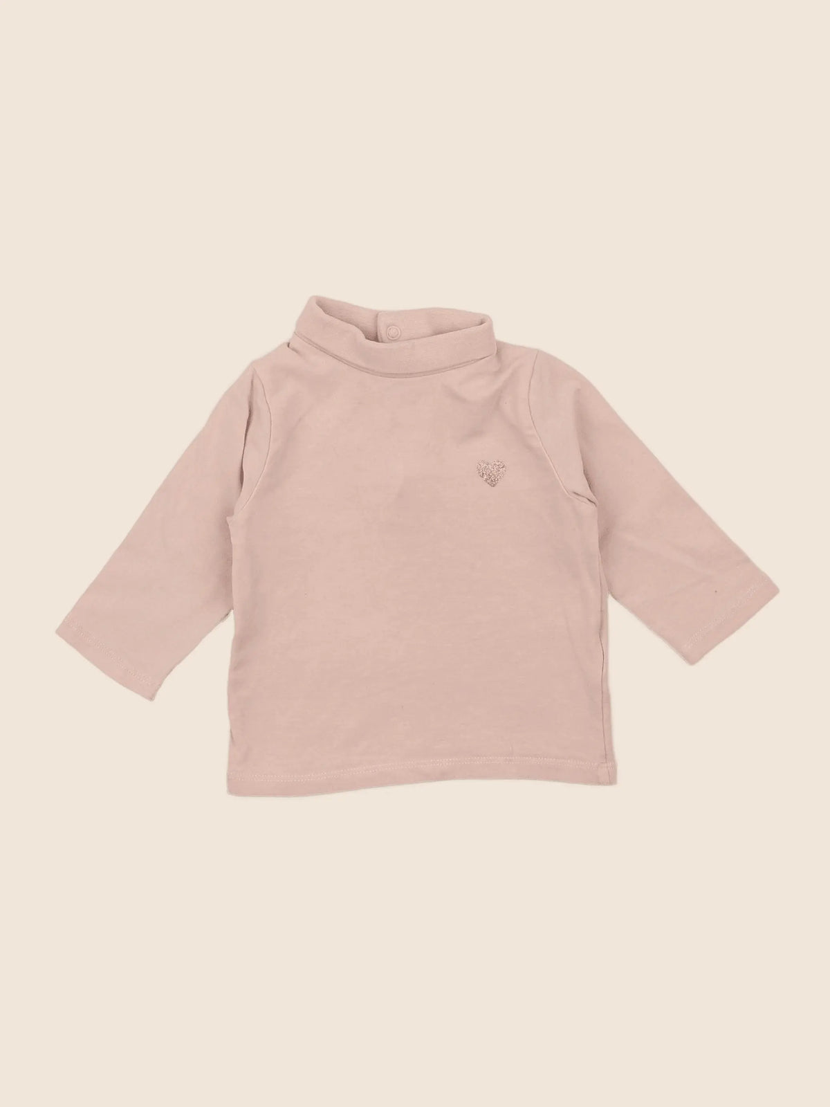 Vertbaudet - sous-pull rose - 6 mois
