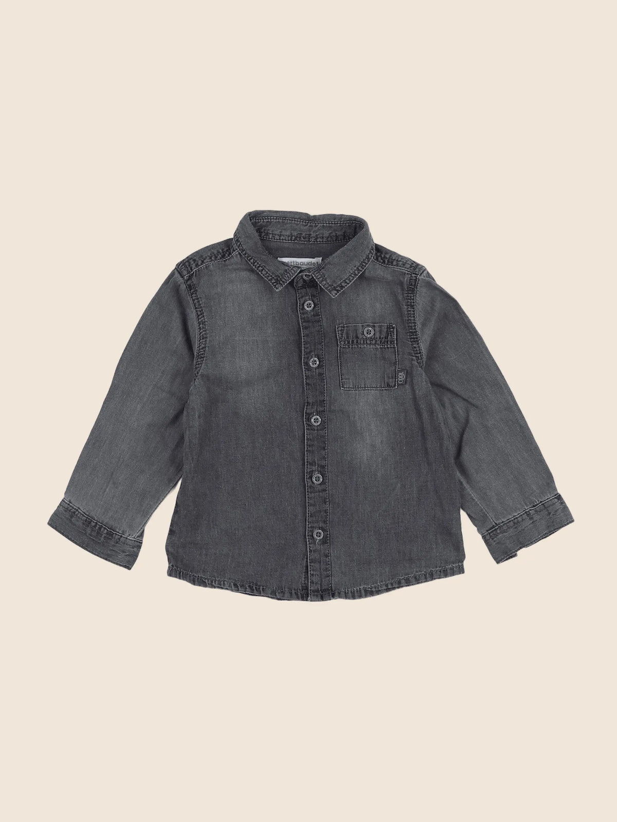 Vertbaudet - chemise noir - 18 mois
