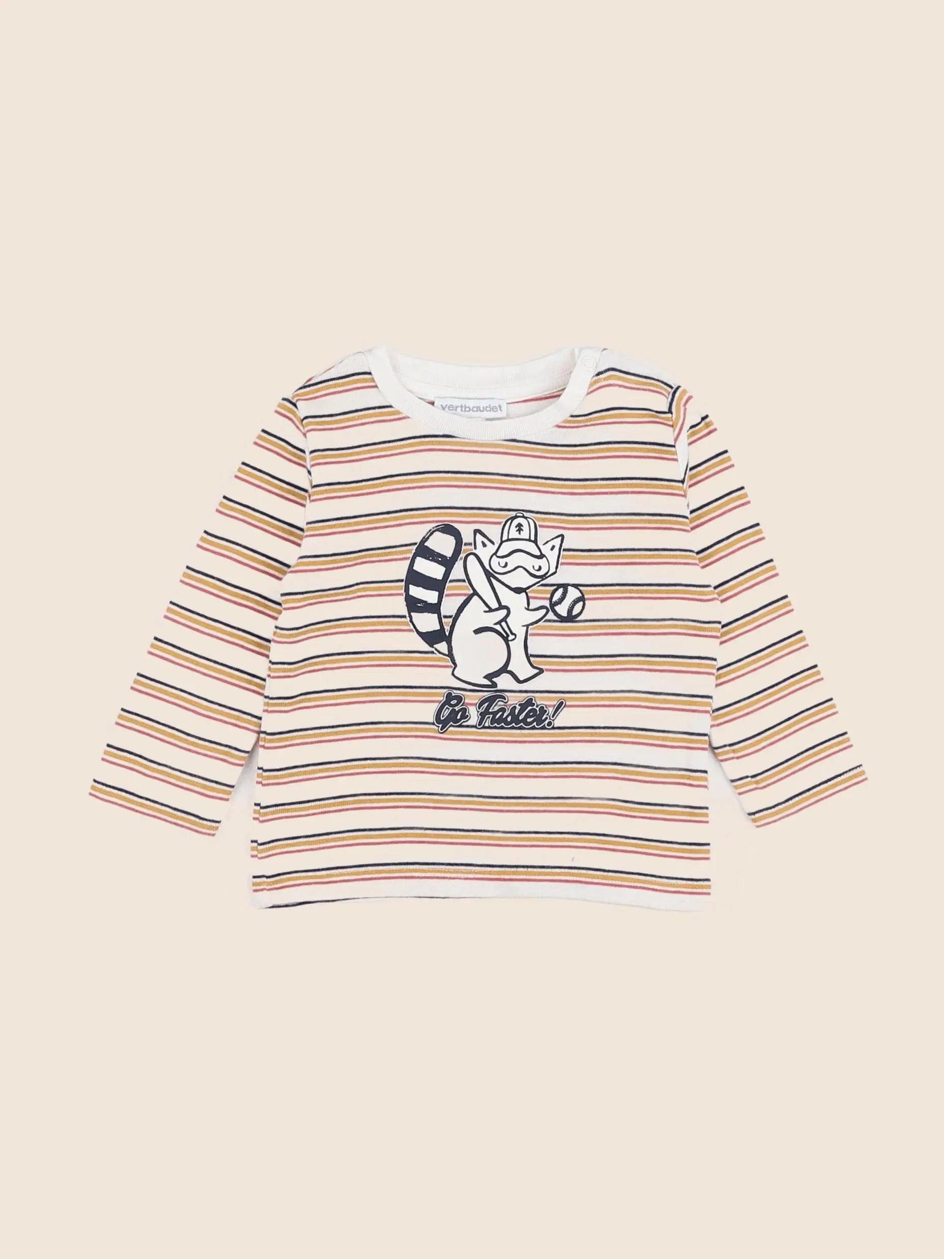 Vertbaudet - tee-shirt multicolore - 9 mois
