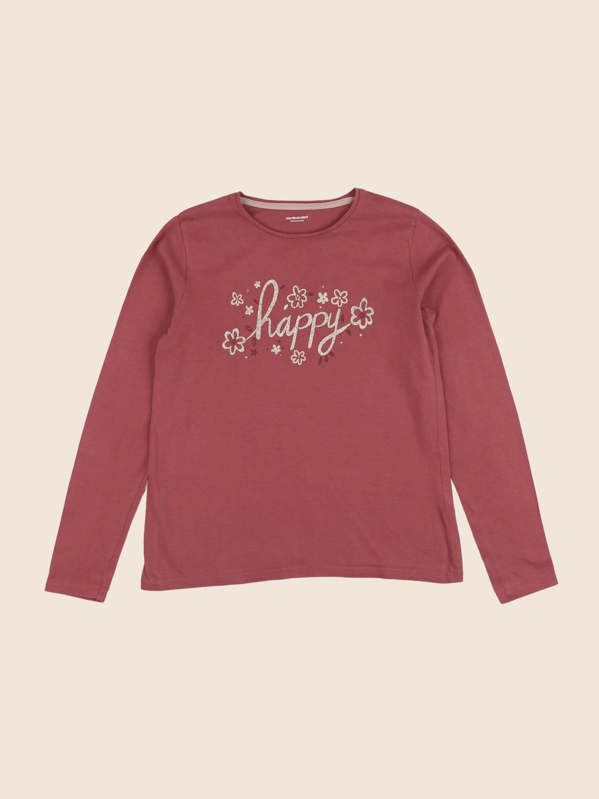 Vertbaudet - tee-shirt rouge - 12 ans