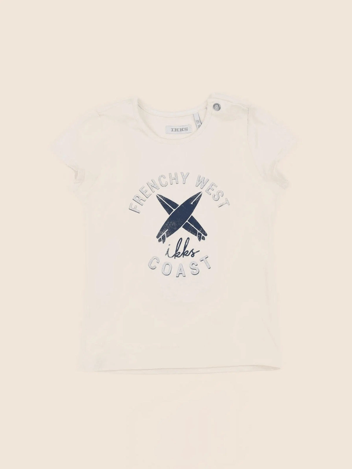 IKKS - tee-shirt beige - 18 mois