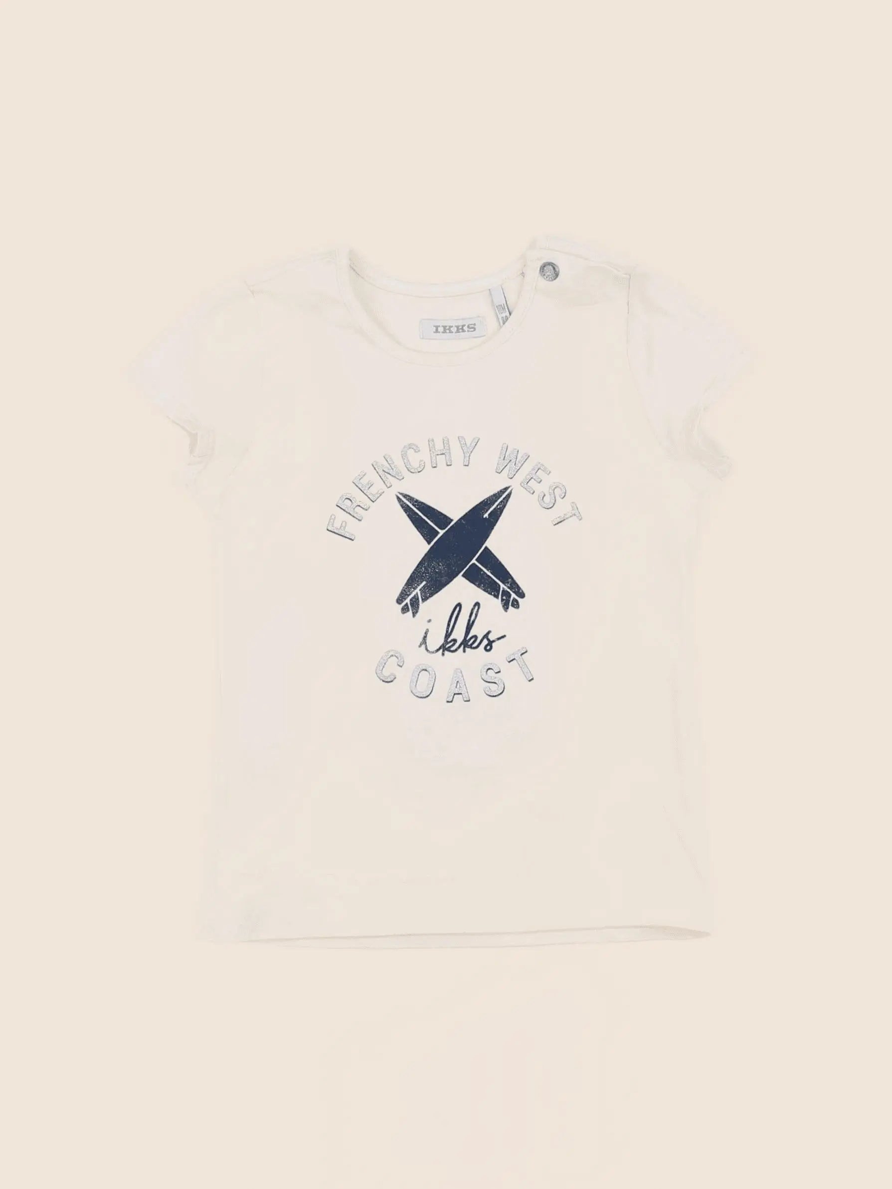 IKKS - tee-shirt beige - 18 mois