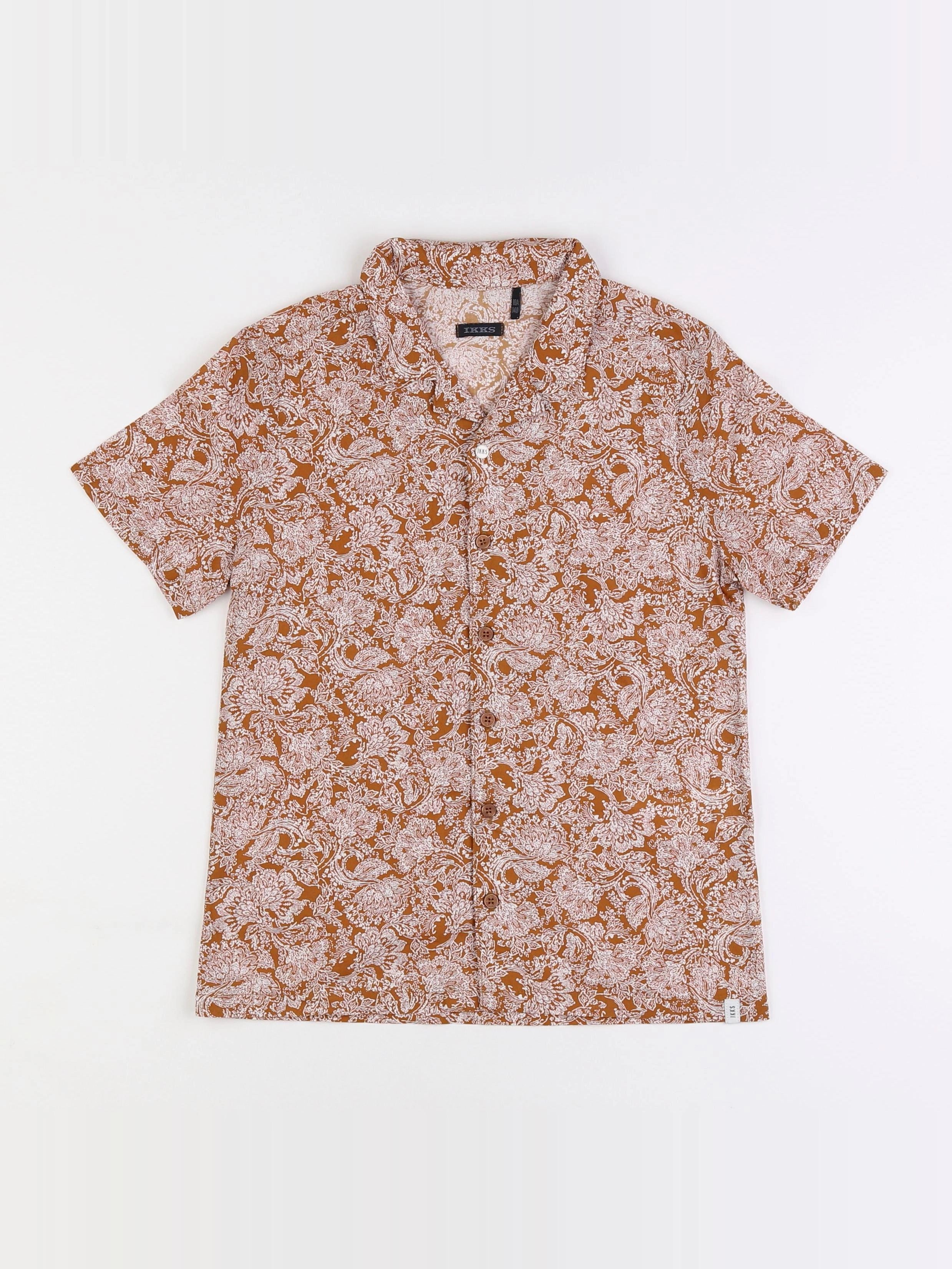 IKKS - chemise marron - 10 ans
