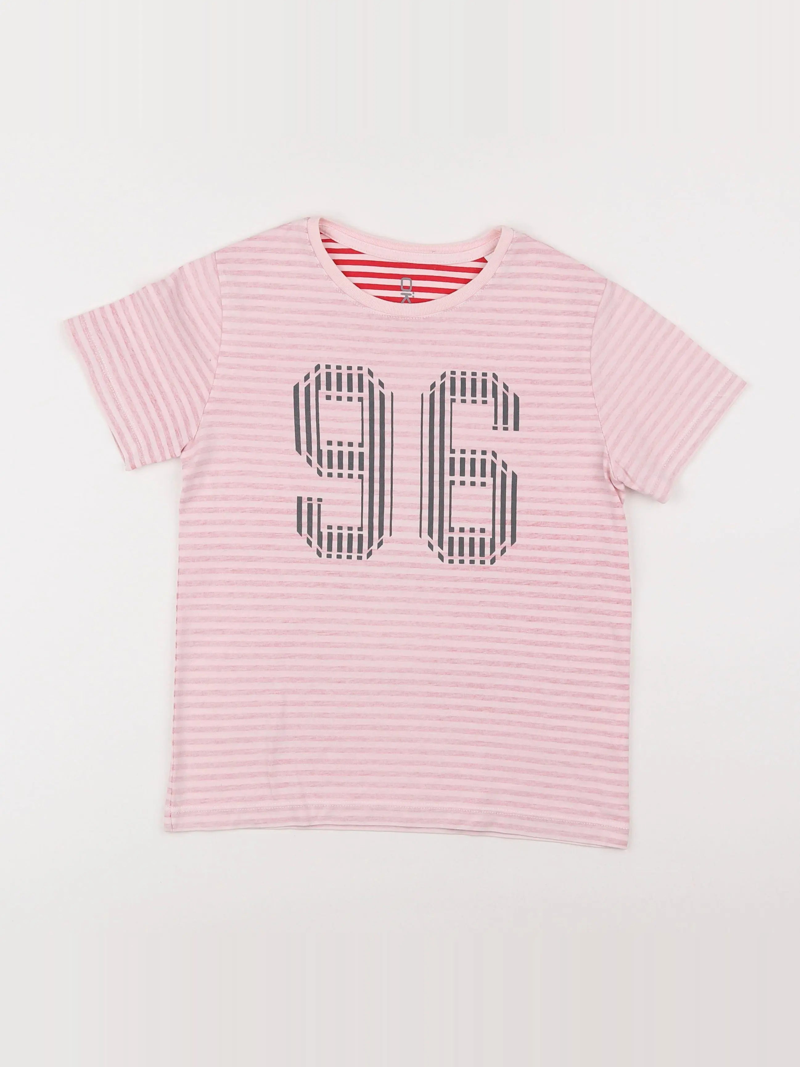 Okaidi - tee-shirt rose - 8 ans