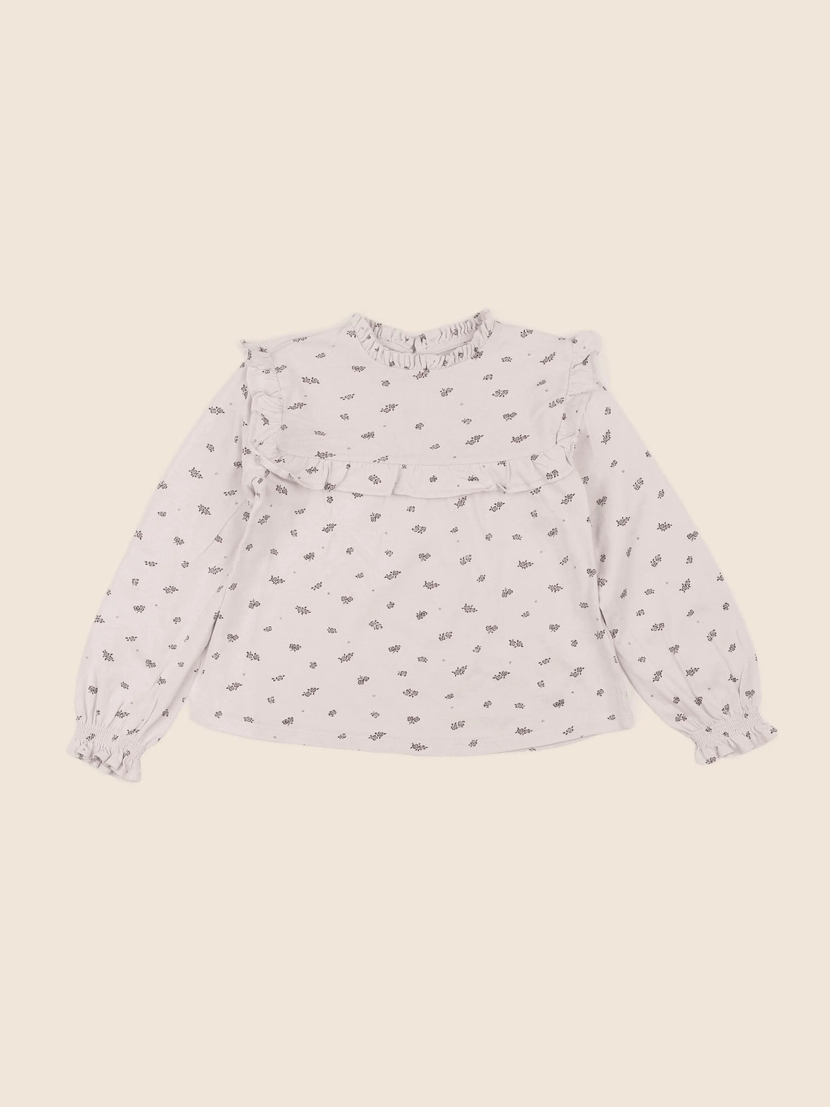 Vertbaudet - tee-shirt beige - 8 ans