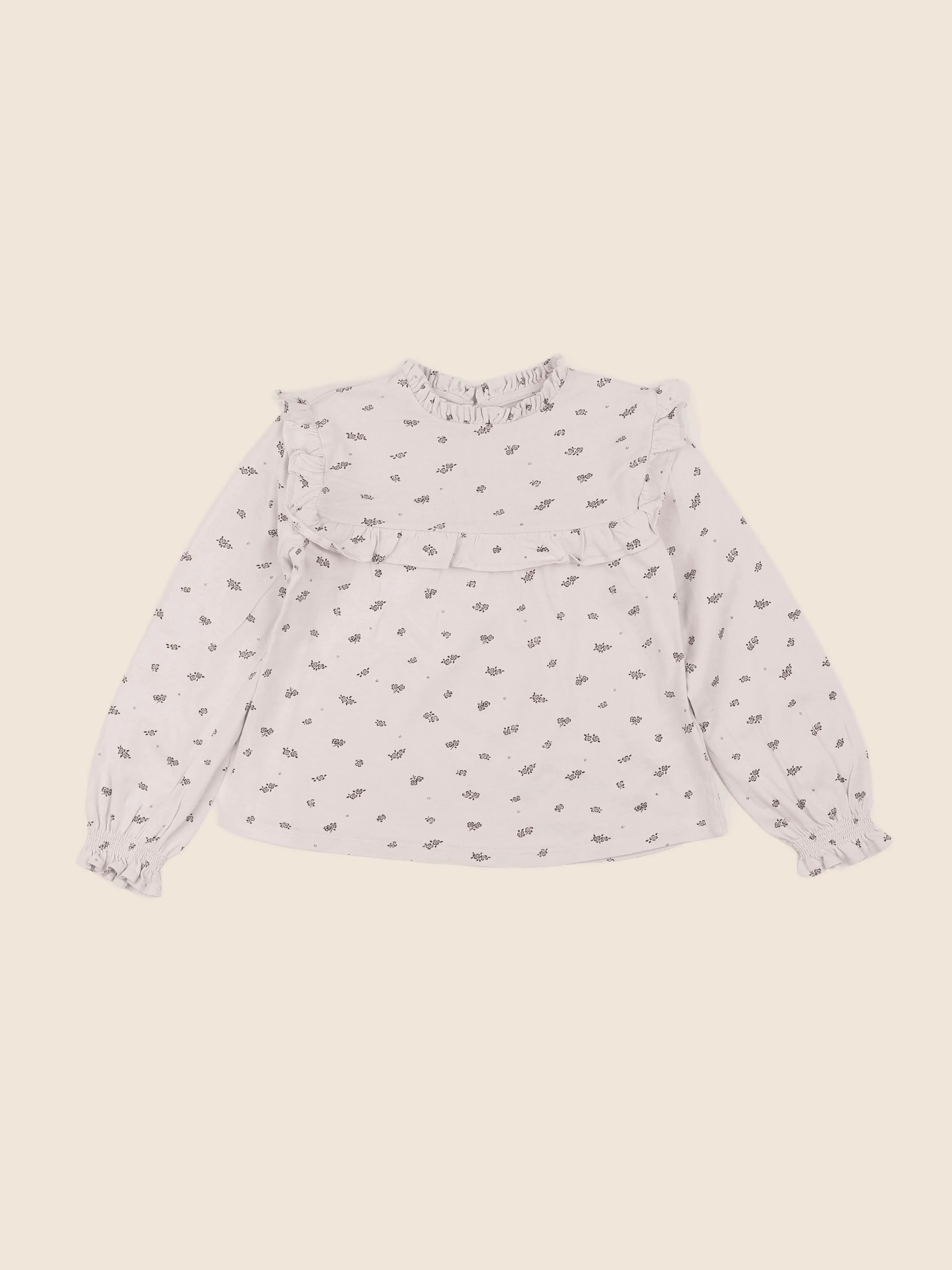 Vertbaudet - tee-shirt beige - 8 ans