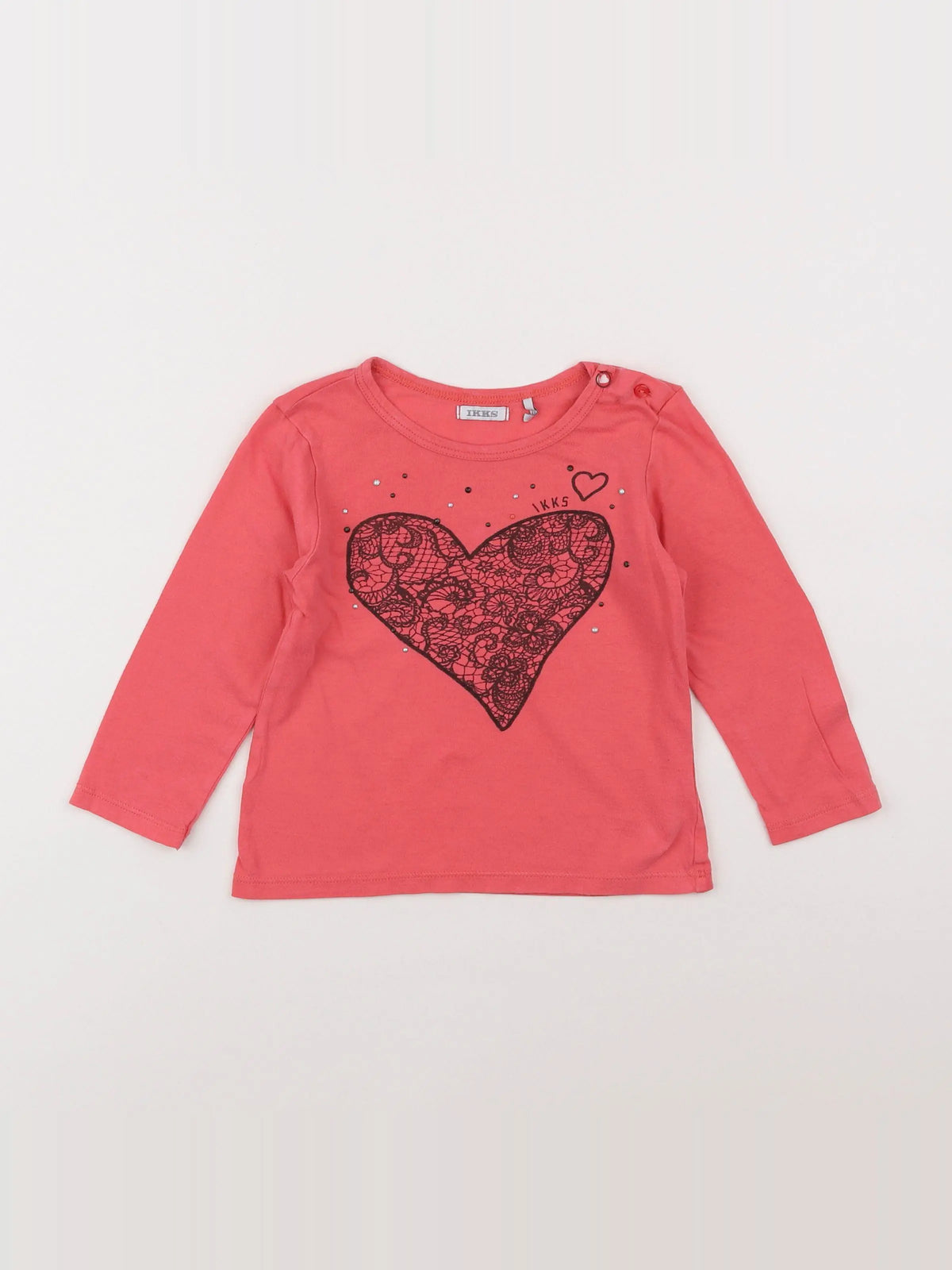 IKKS - tee-shirt rose - 2 ans
