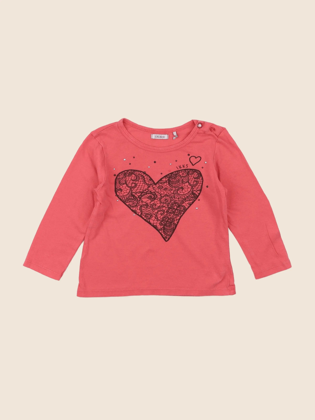 IKKS - tee-shirt rose - 2 ans