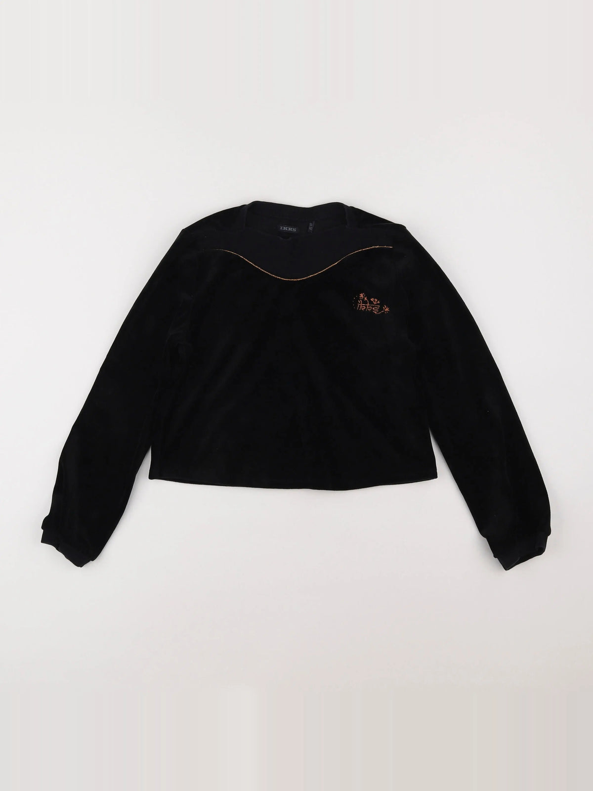 IKKS - sweat noir - 10 ans