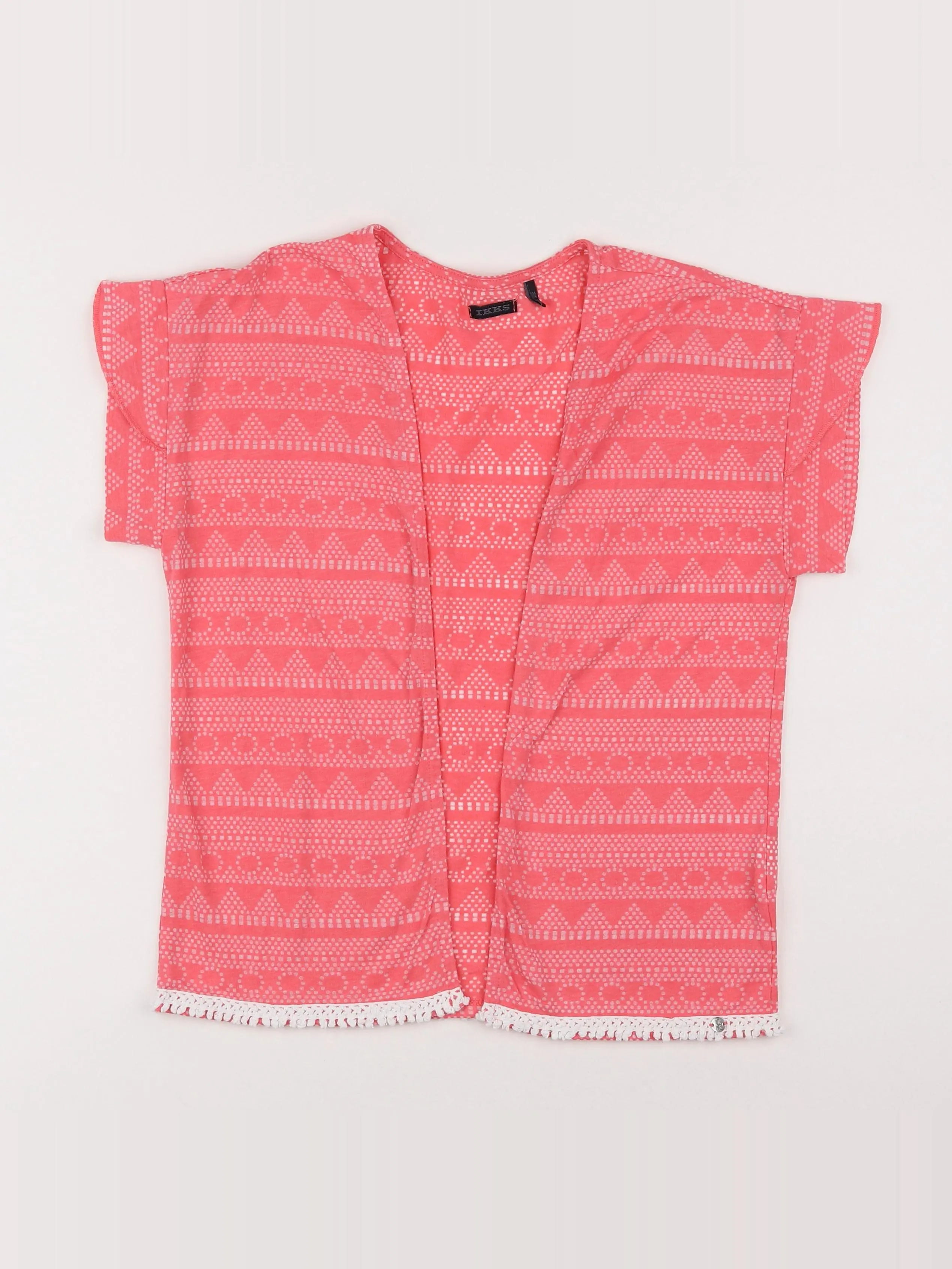 IKKS - gilet rose - 10 ans
