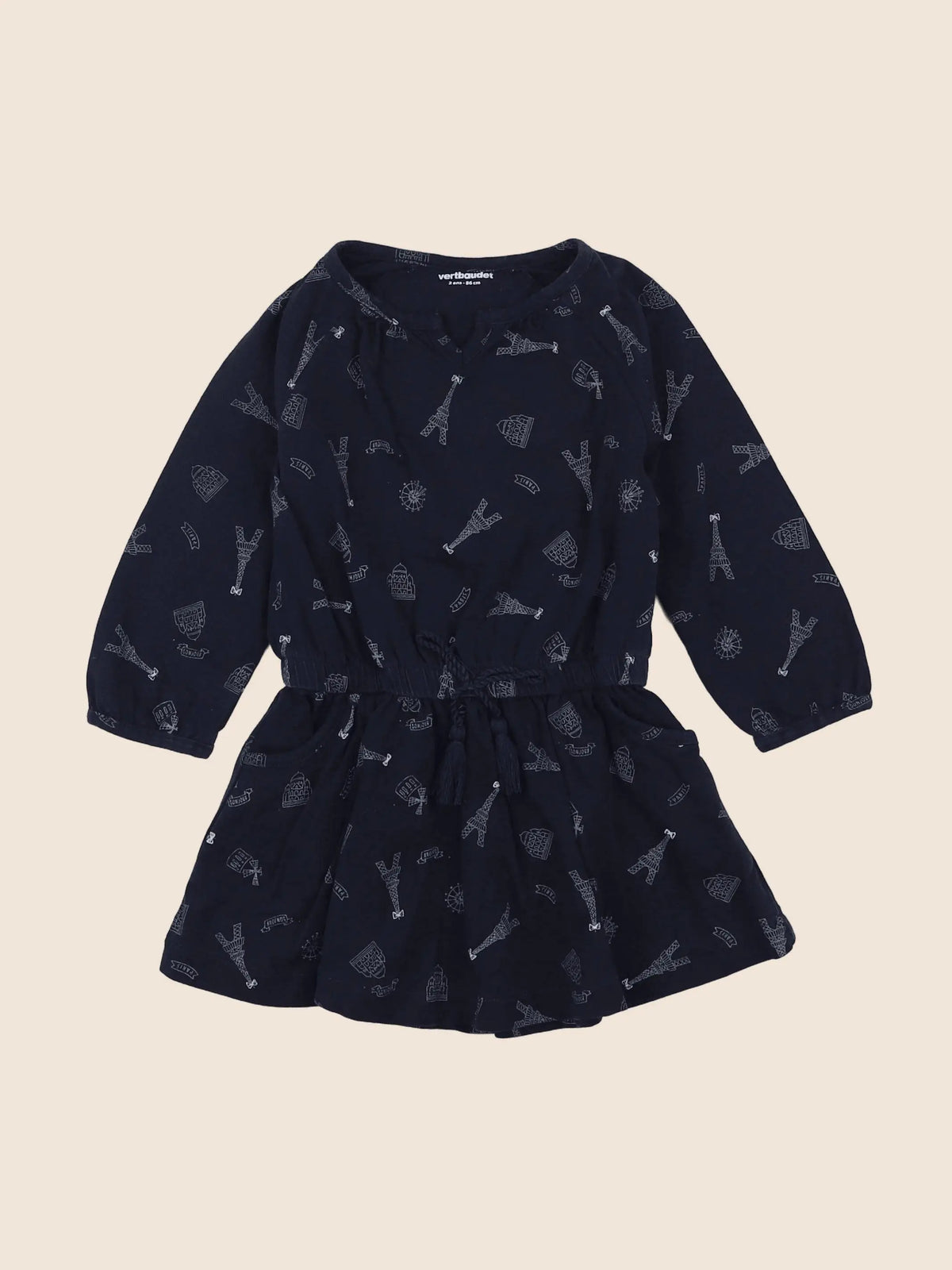 Vertbaudet - robe bleu - 2 ans