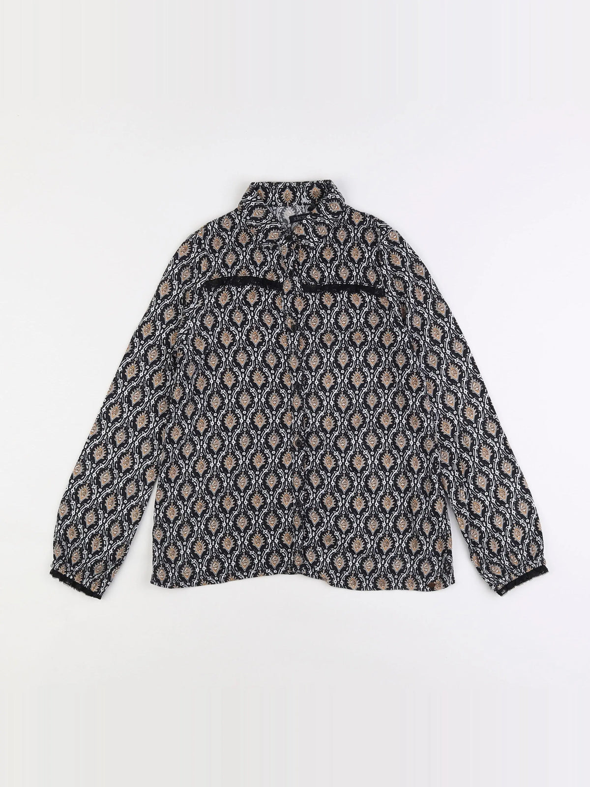 IKKS - blouse noir - 8 ans
