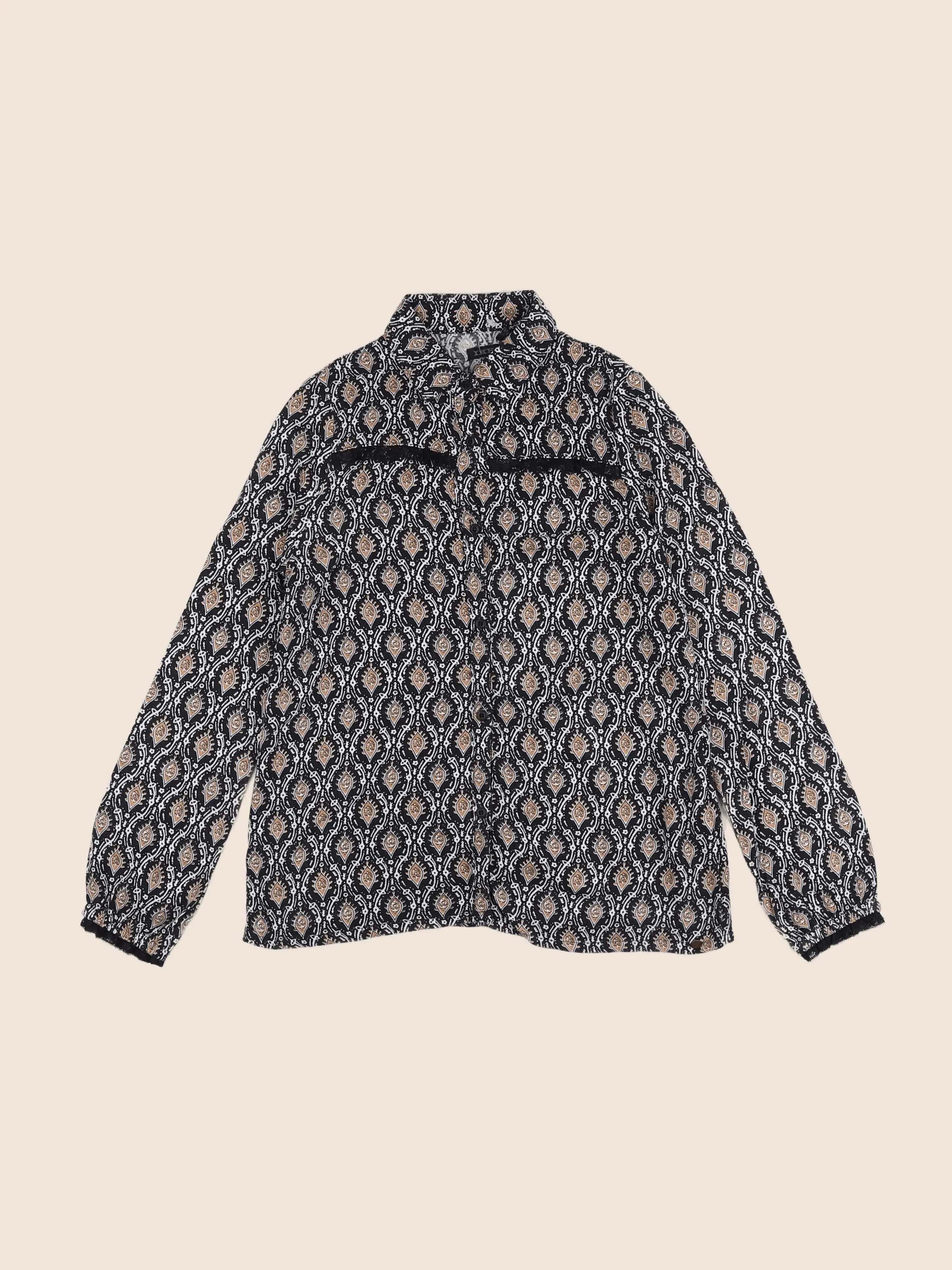 IKKS - blouse noir - 8 ans