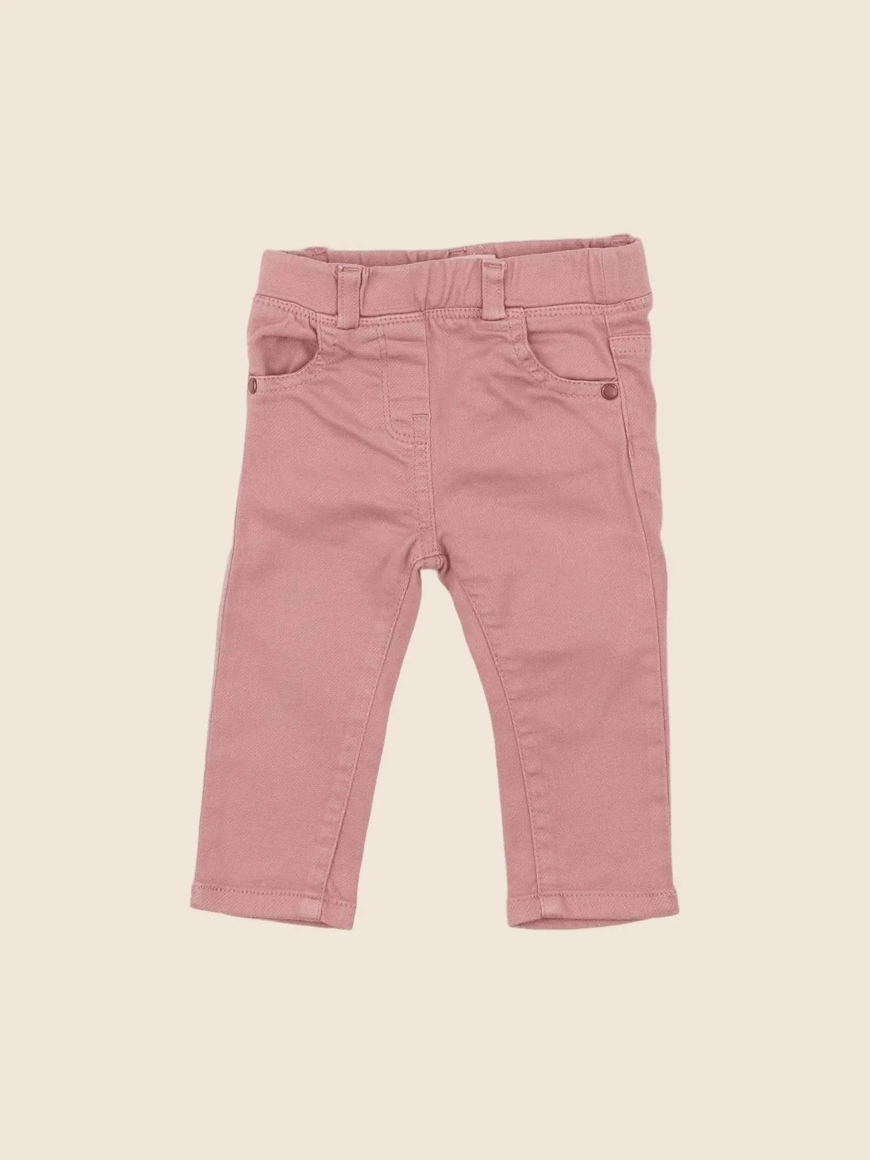 Vertbaudet - jegging rose - 6 mois